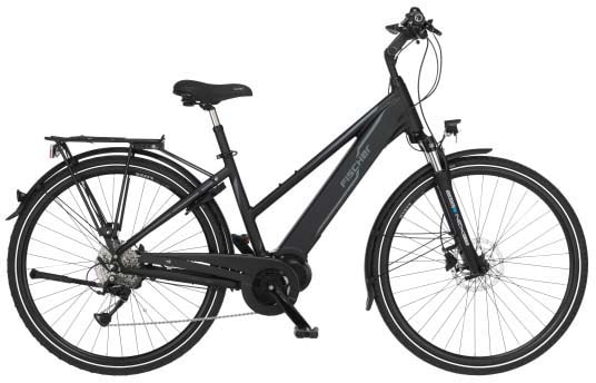 FISCHER Fahrrad E-Bike »VIATOR 4.1i Damen 504«, 9 Gang, Pedelec, Elektrofahrrad für Damen, Trekkingrad