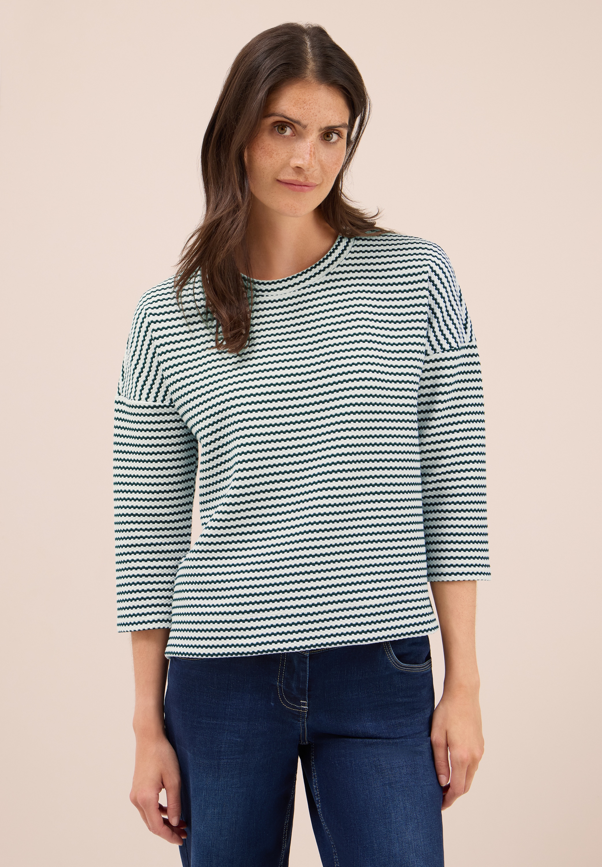 Cecil Print-Shirt mit Rundhalsausschnitt