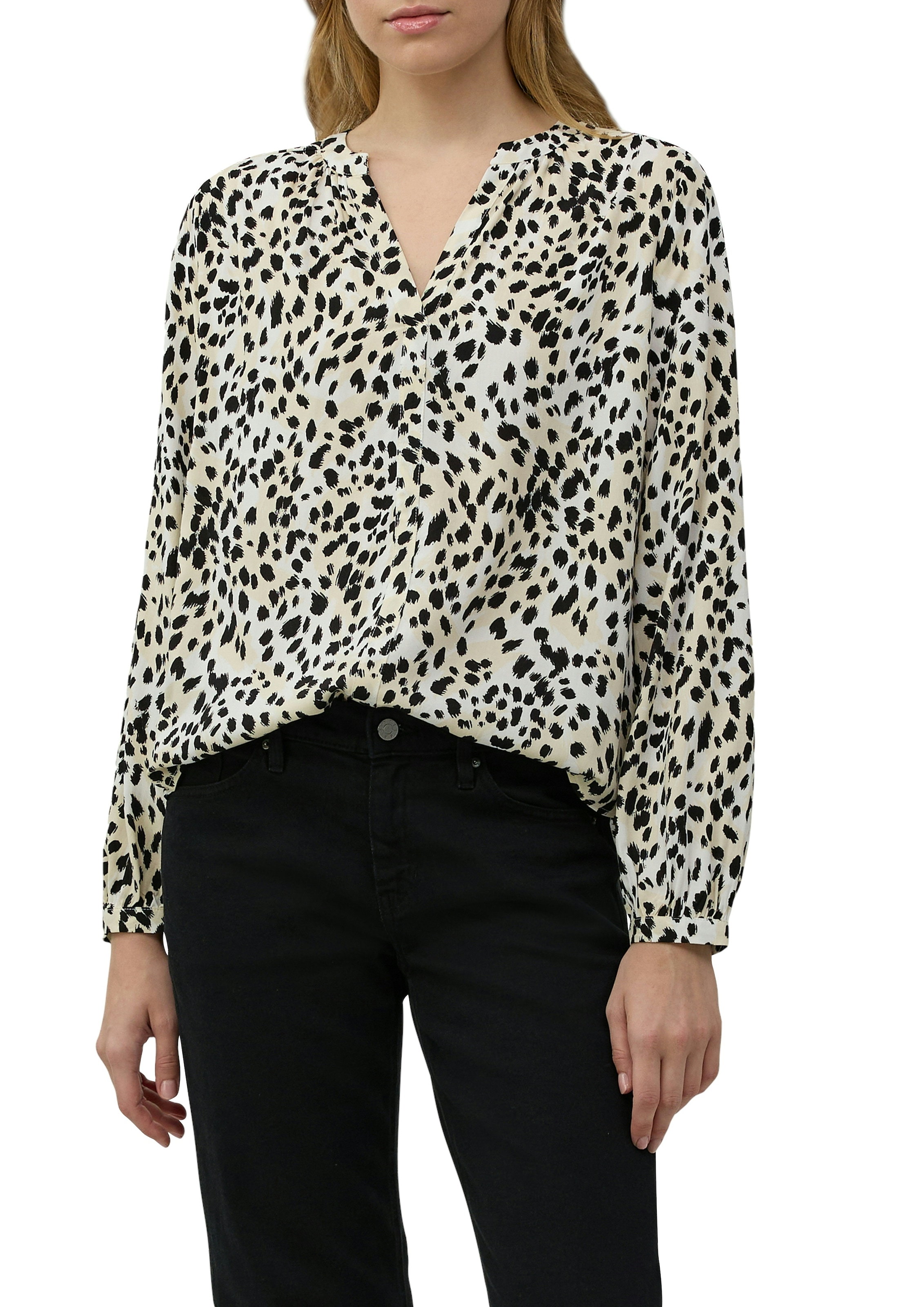 s.Oliver Klassische Bluse mit All-Over Print