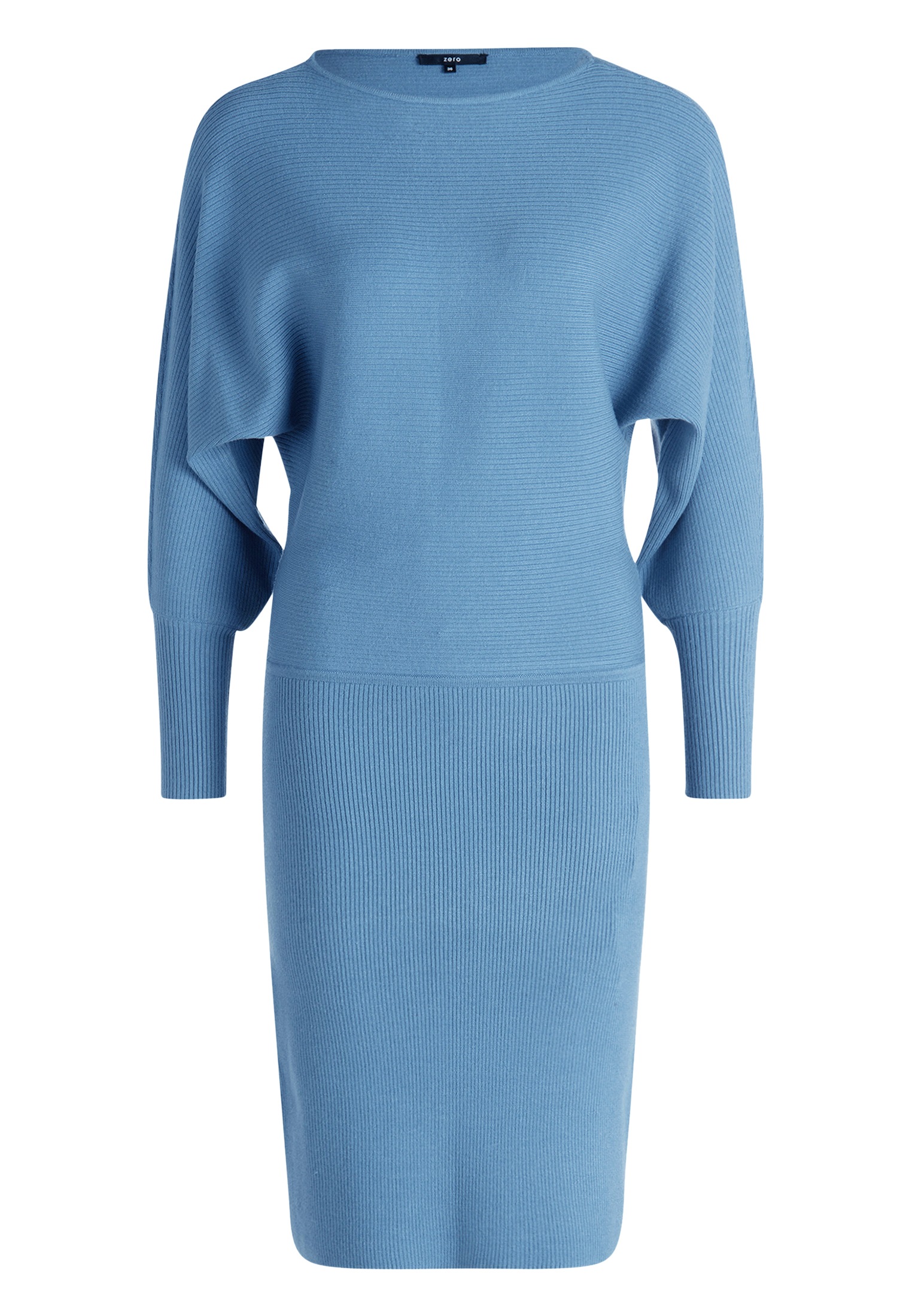 Zero Strickkleid "Damen mit U-Boot Ausschnitt" Ohne Tasche Plain/ohne Detai günstig online kaufen