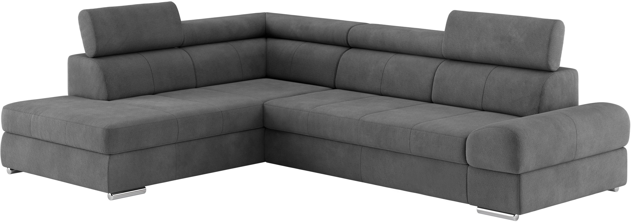 sit&more Ecksofa »Broadway L-Form«, mit verstellbaren Kopfteilen, wahlweise mit Bettfunktion