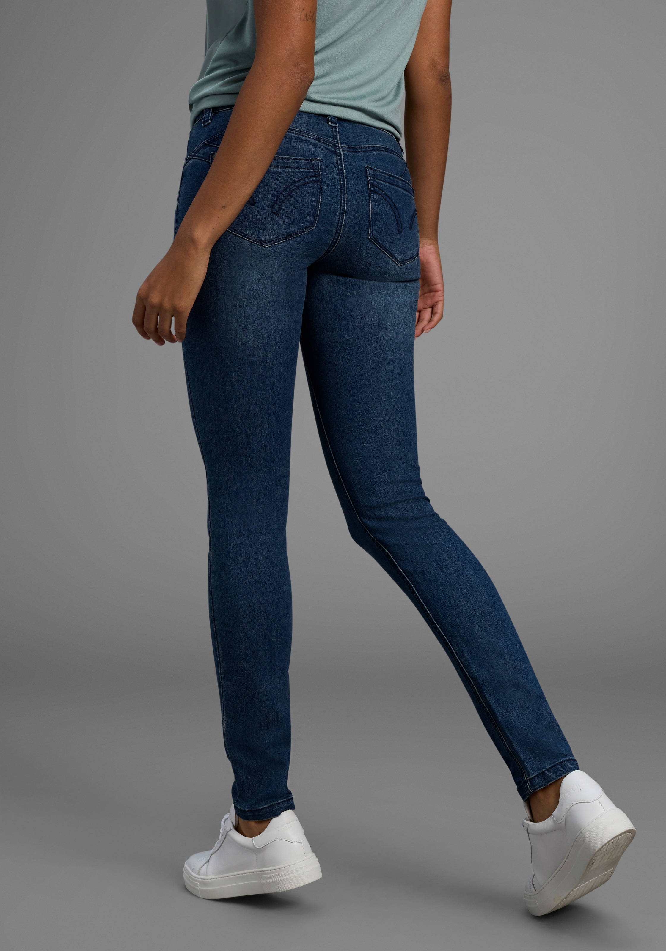 Arizona Skinny-fit-Jeans "Shaping" skinny Passform, normale Leibhöhe, in St günstig online kaufen