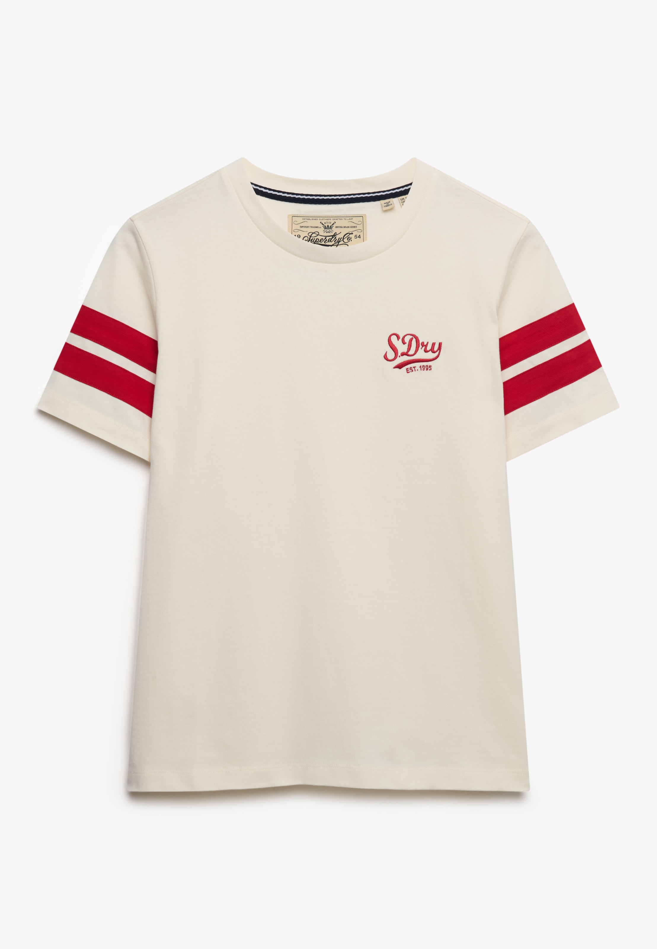 Superdry Print-Shirt »VARSITY STRIPE SCRIPT TEE«