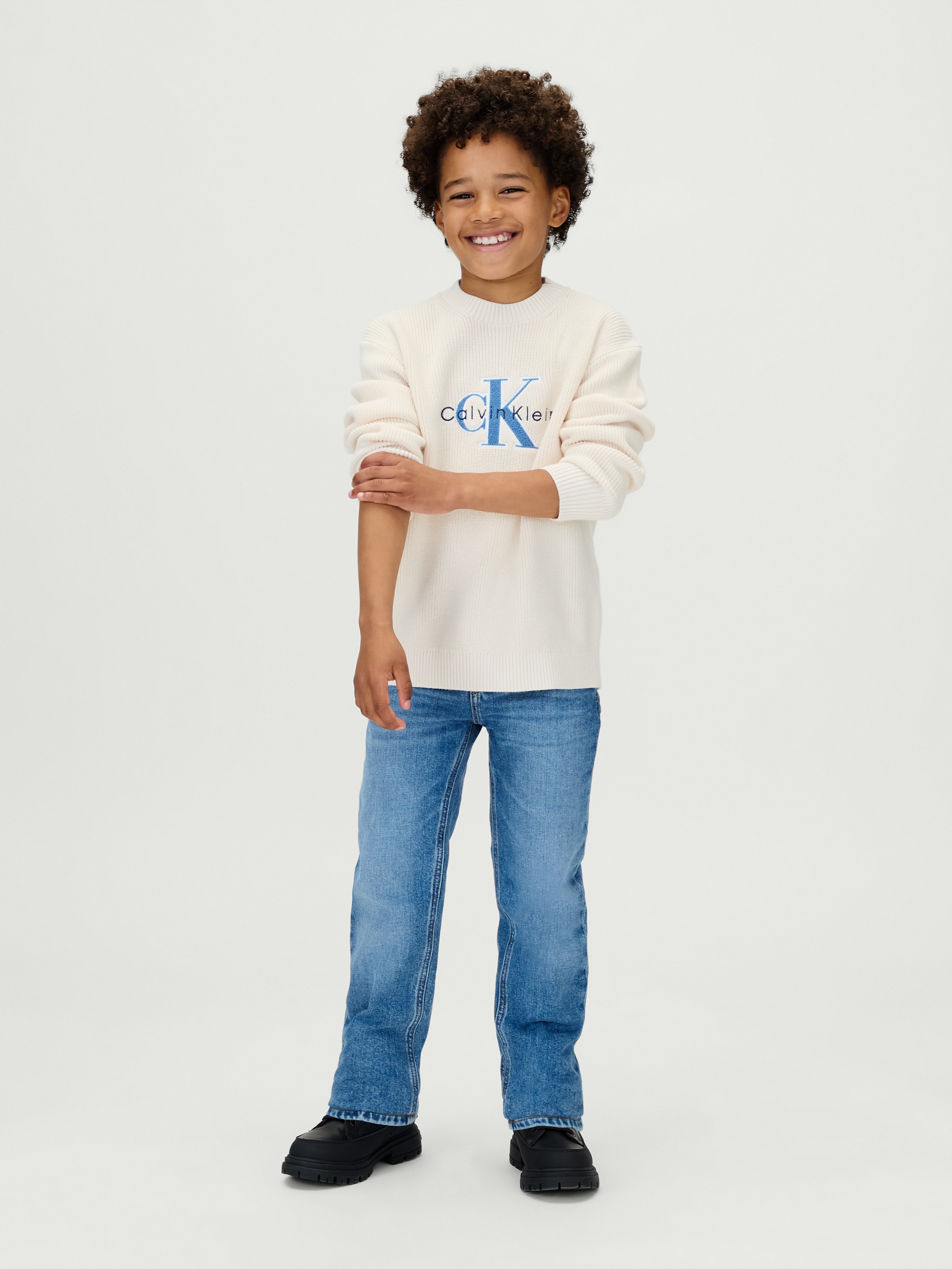 Thumbnail - Calvin Klein Jeans Straight-Jeans "STRAIGHT" für Kinder bis 16 Jahre, used-Look