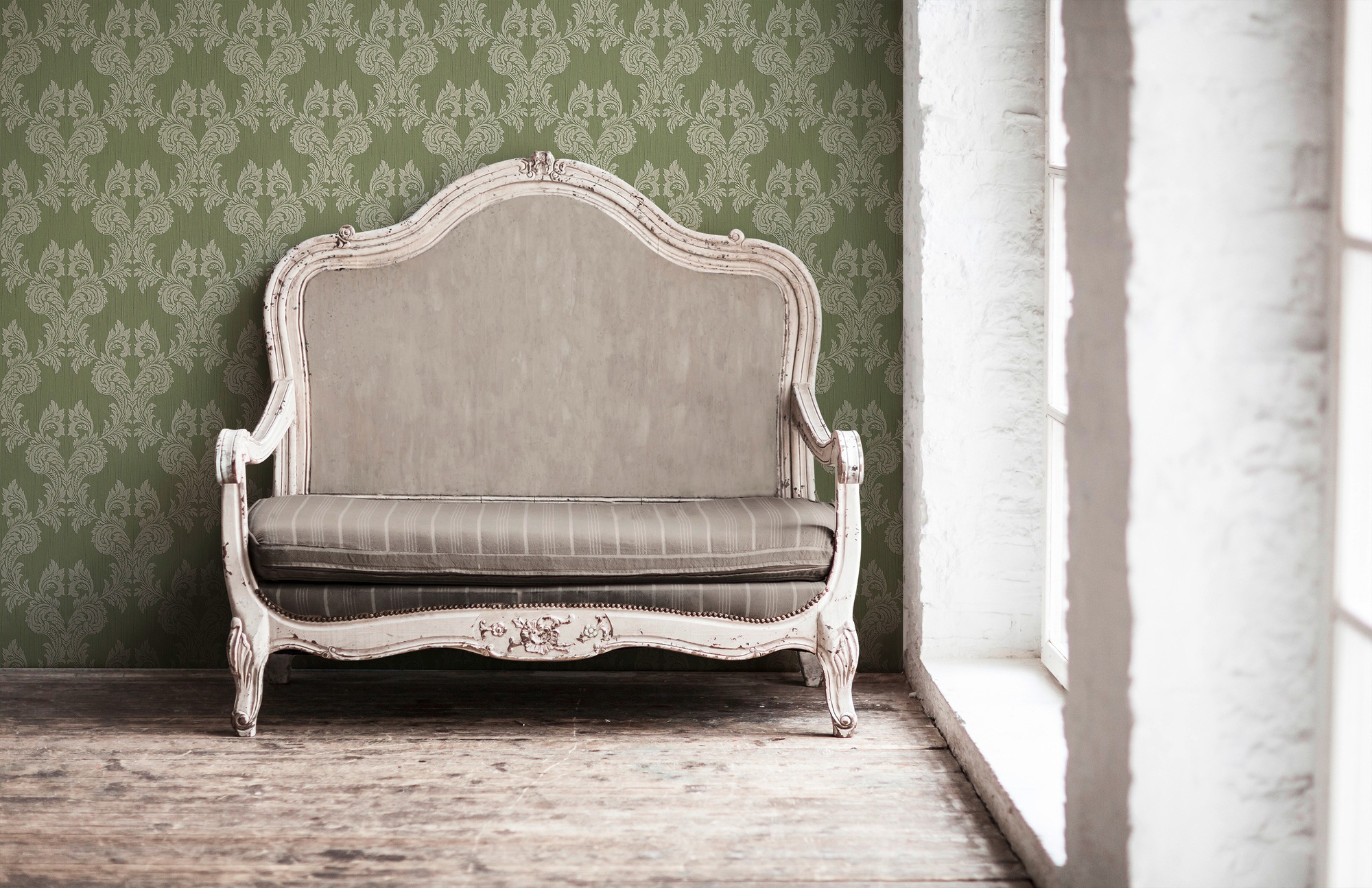 Architects Paper Textiltapete »Tessuto«, Barock-floral-gemustert, Tapete Barock Tapeten Wohnzimmer Schlafzimmer Küche modern Design Büro