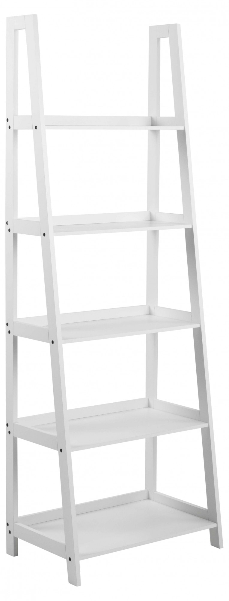 ACTONA GROUP Bücherregal »Leiterregal in Weiss oder Schwarz«, Standregal,  lackiertem Holz, stufenförmig und mit 5 Einlegeböden | BAUR