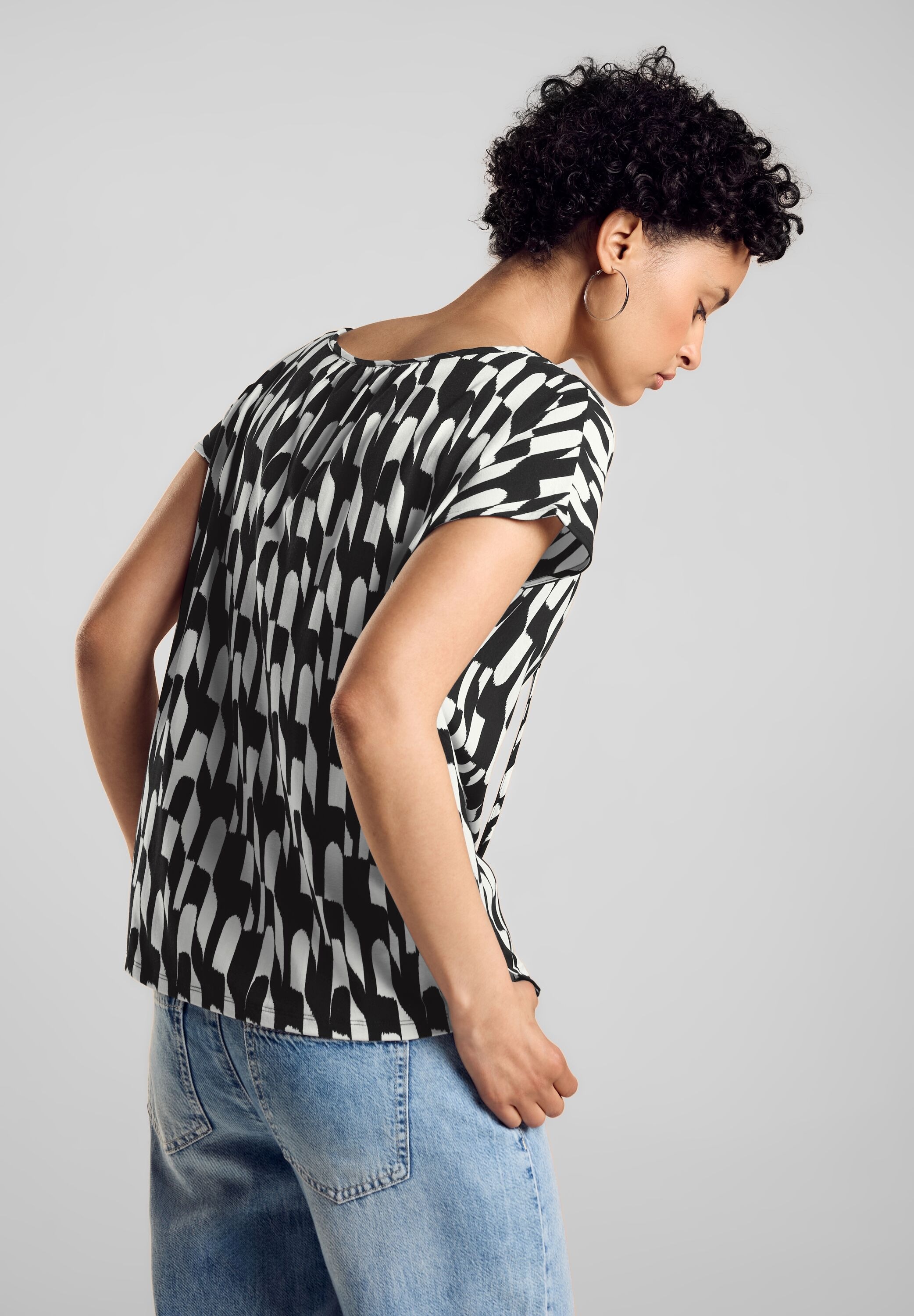 STREET ONE Shirttop mit Allover-Print günstig online kaufen