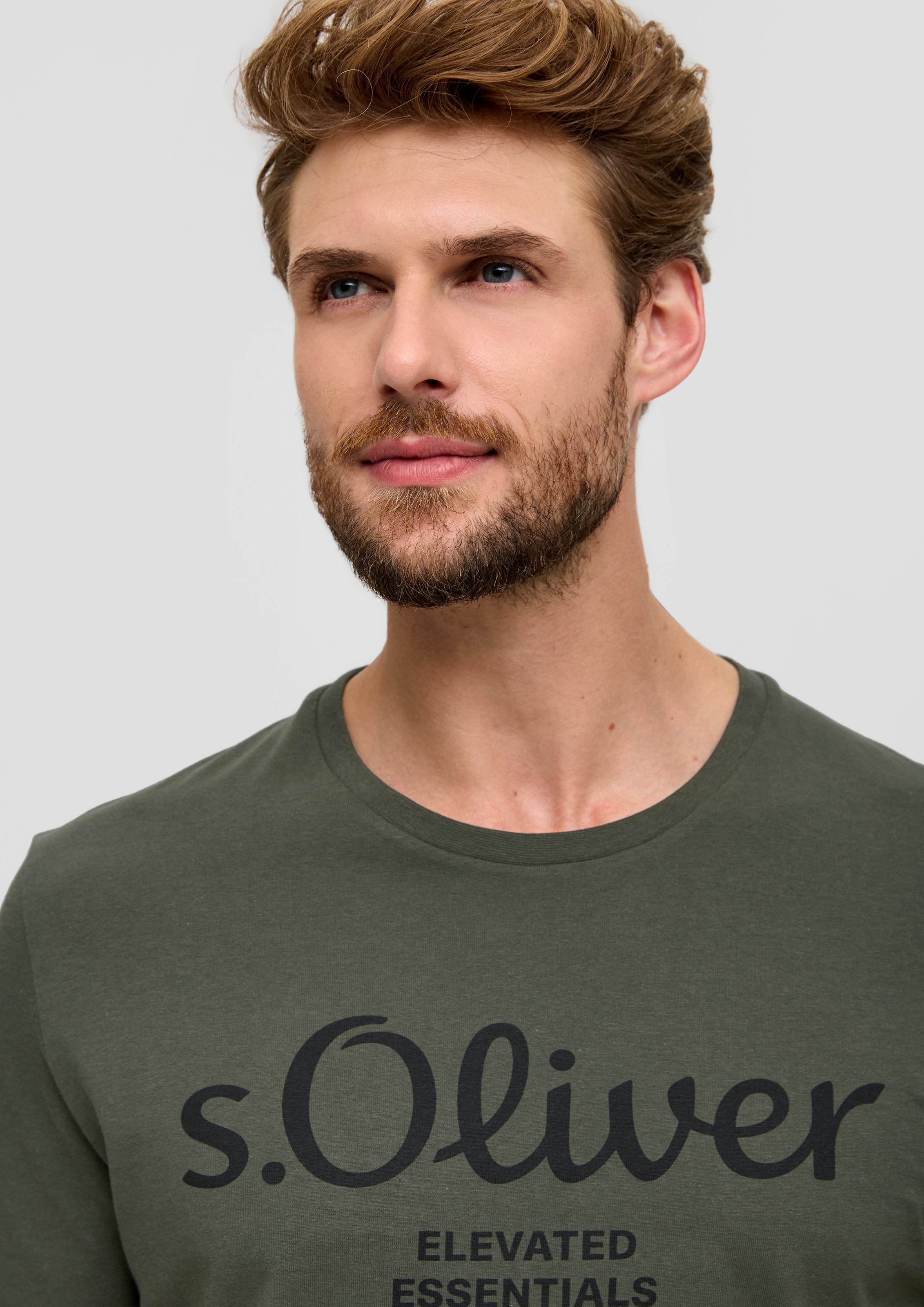 s.Oliver T-Shirt, aus atmungsaktiver Baumwolle