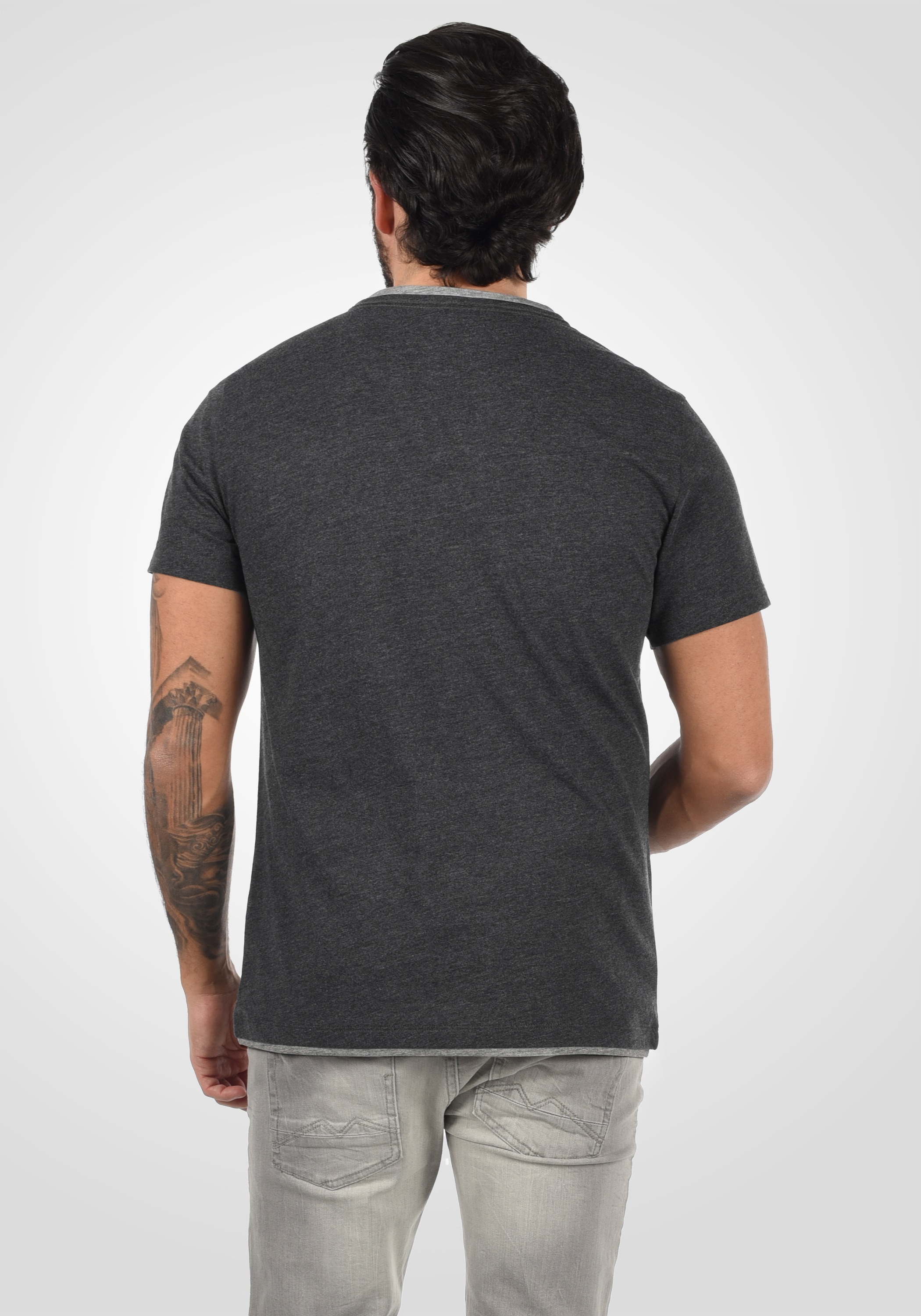 Blend T-Shirt "BHLeonis" T-Shirt in Double-Layer-Optik günstig online kaufen