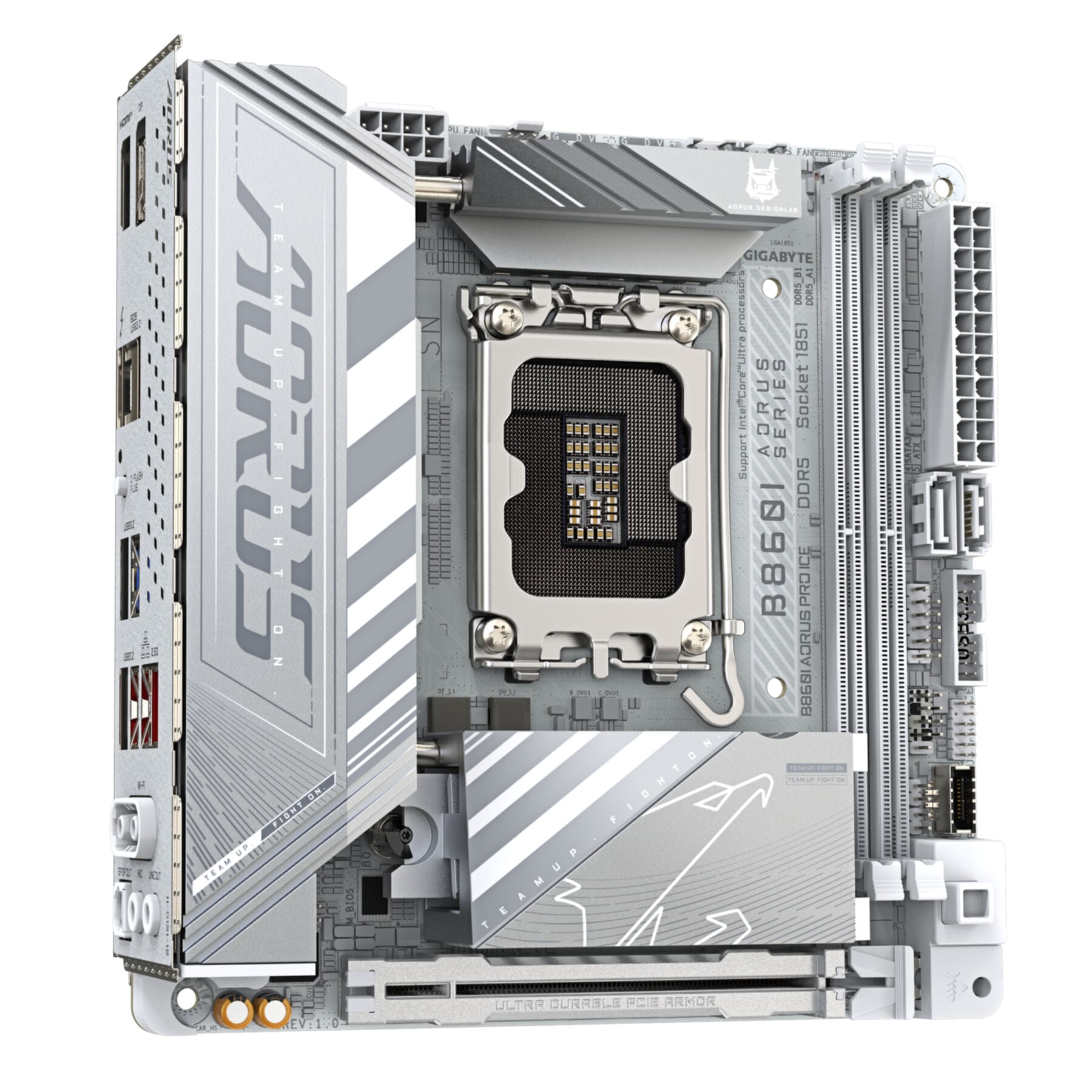 Gigabyte Mainboard »B860I AORUS PRO ICE Mainboard - Intel Core Ultra CPUs, 8+1+2+1 Phasen«