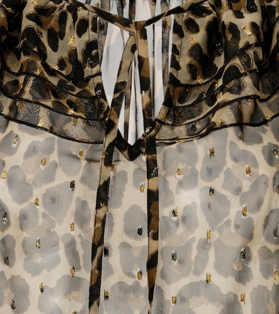 Aniston SELECTED Chiffonbluse, im modischen Animal-Print mit Glanzgarn - NEUE KOLLEKTION