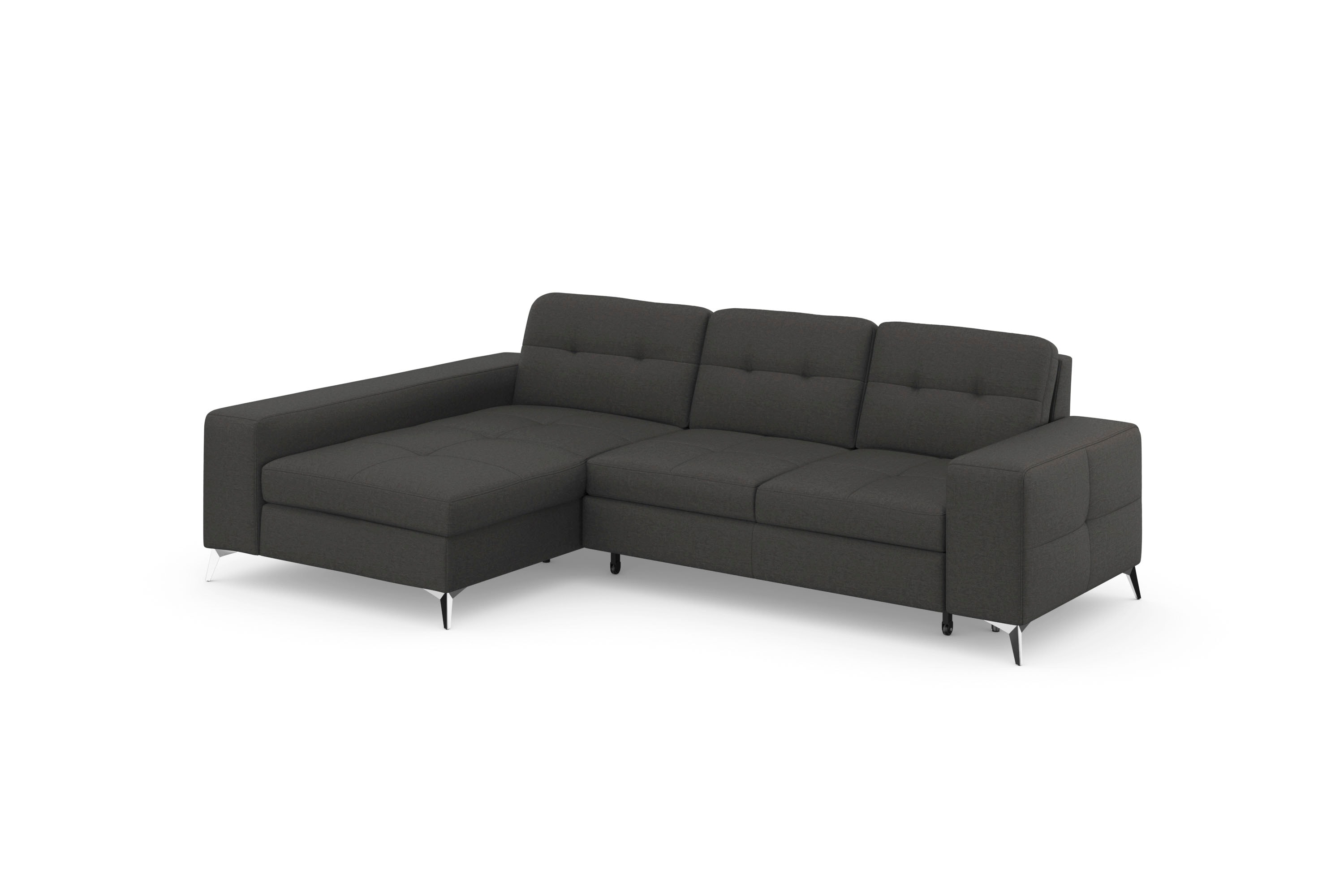 Thumbnail - sit&more Ecksofa "Baviene L-Form" inklusive Sitztiefenverstellung und Federkern, wahlweise Bettfunktion