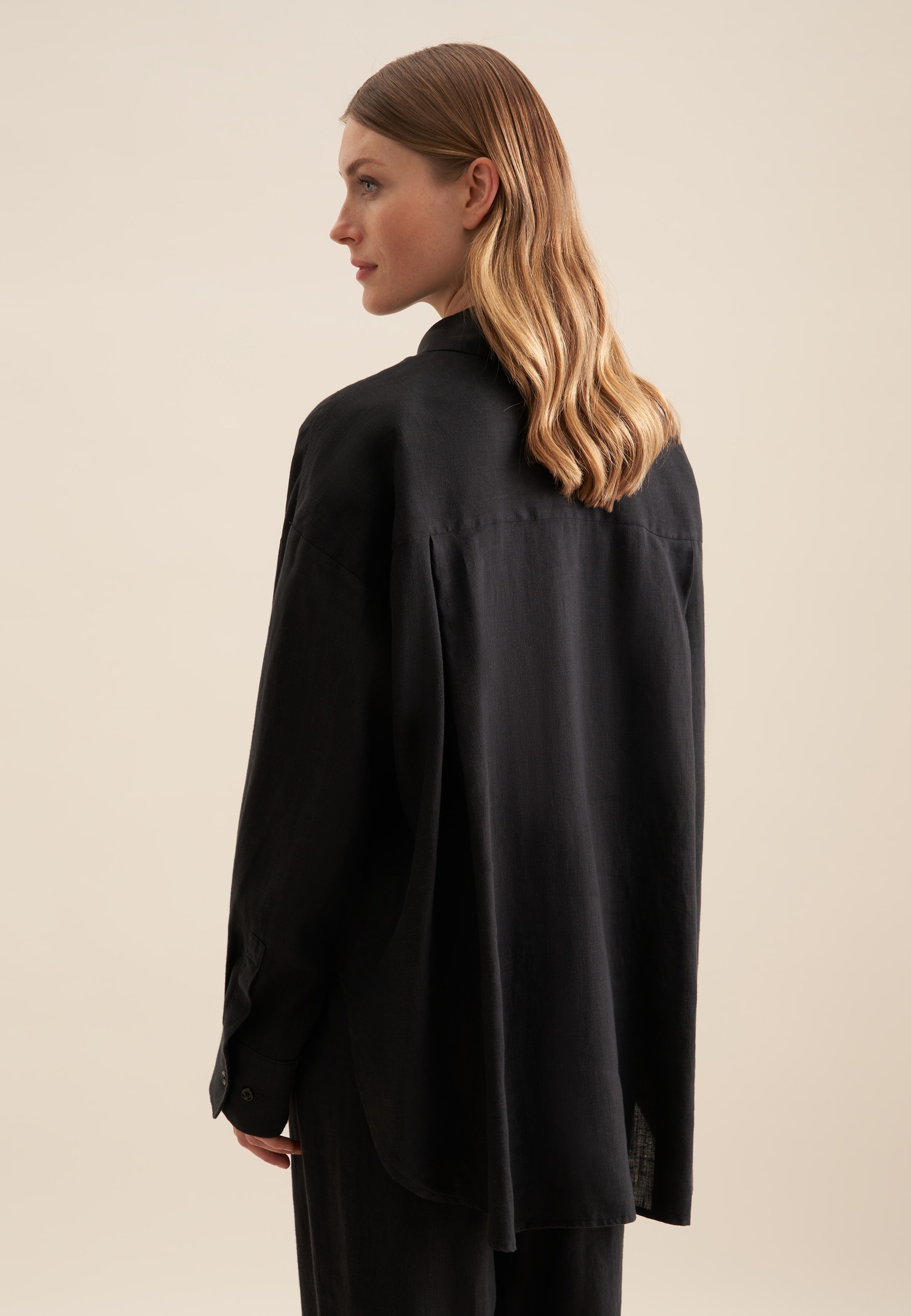 seidensticker Longbluse "Schwarze Rose", Langarm Kragen Uni günstig online kaufen
