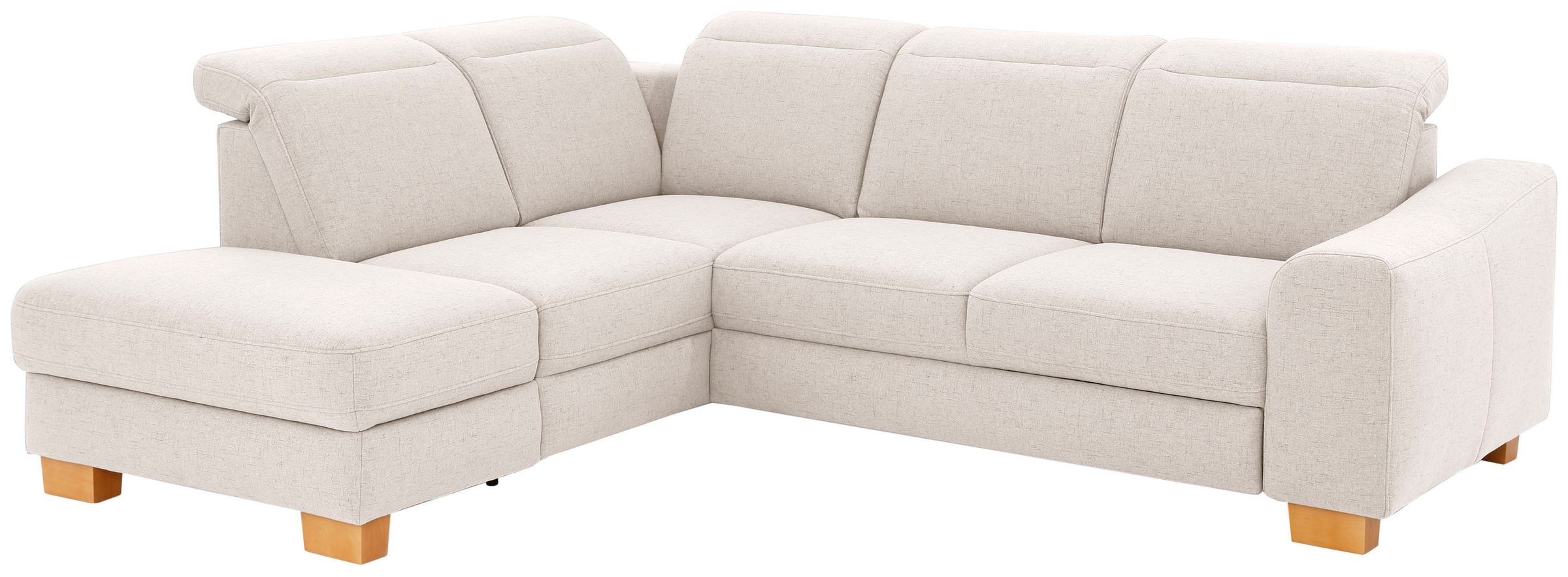 Home affaire Ecksofa »Dundee L-Form«, wahlweise mit Kopfteilverstellung und zusätzlich mit Bettfunktion