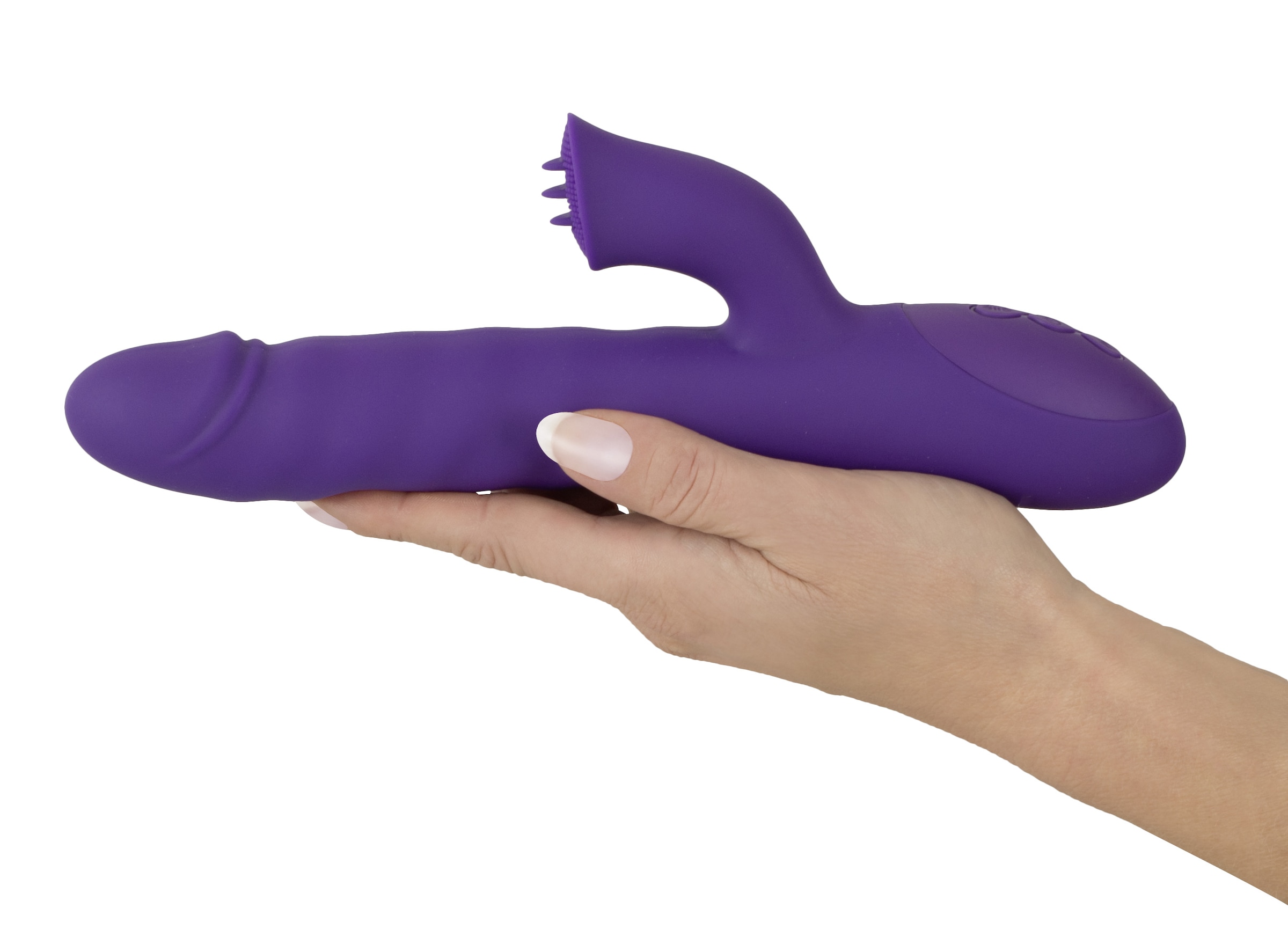 Sweet Smile Vibrator »Stoßvibrator mit Klitorisreizer Thrusting & Rotating Pearl Vibrator«