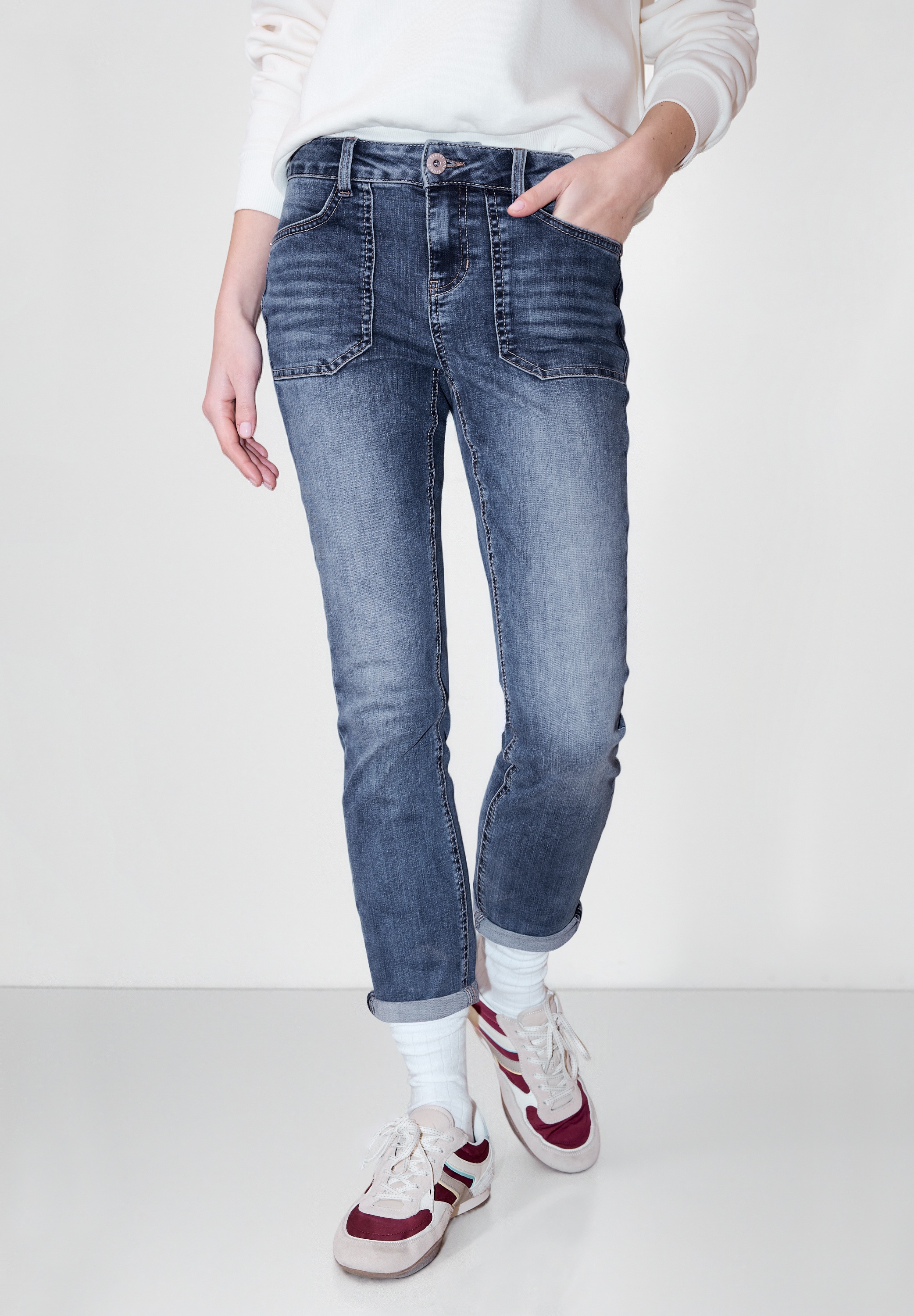STREET ONE STUDIO Comfort-fit-Jeans Middle Waist günstig online kaufen