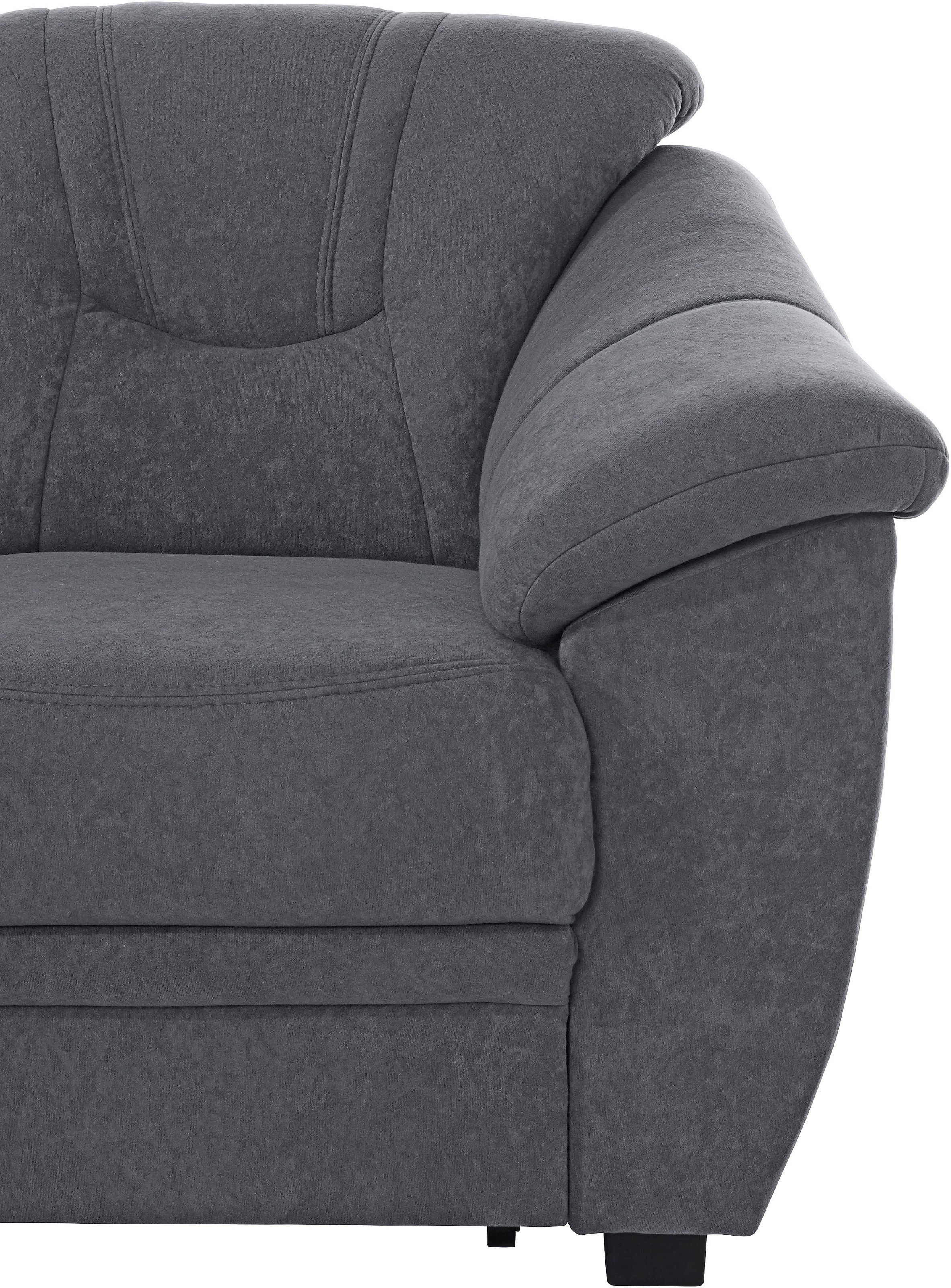 sit&more Ecksofa »Savoni L-Form« wahlweise mit Bettfunktion