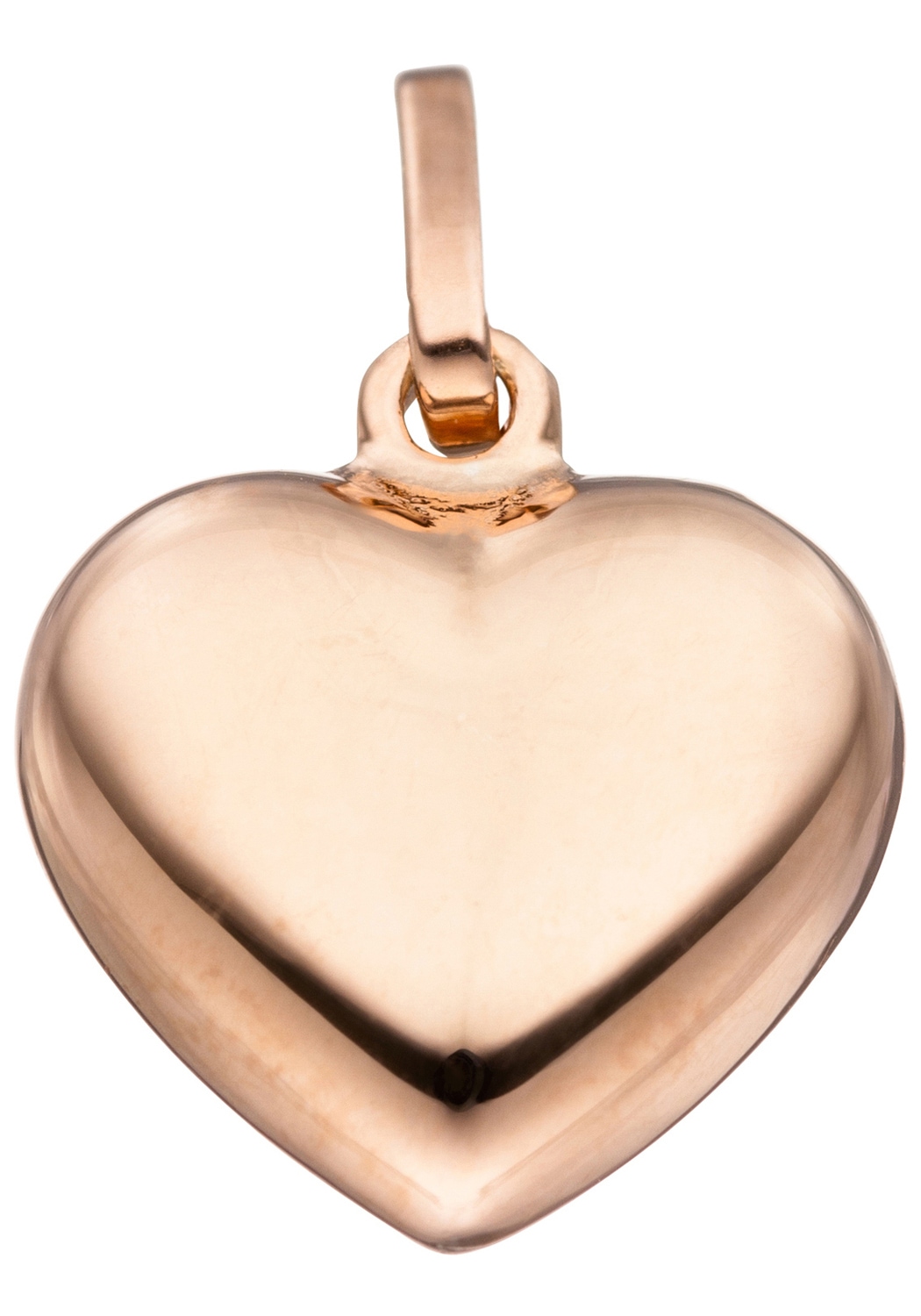 JOBO Herzanhänger »Anhänger 925 roségold Herz« Silber vergoldet