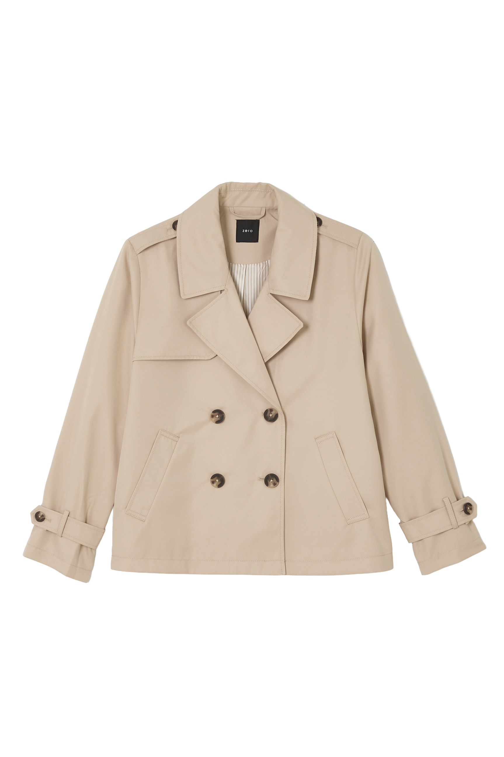 Zero Langjacke »zero Trenchjacke zweireihig mit Reverskragen«