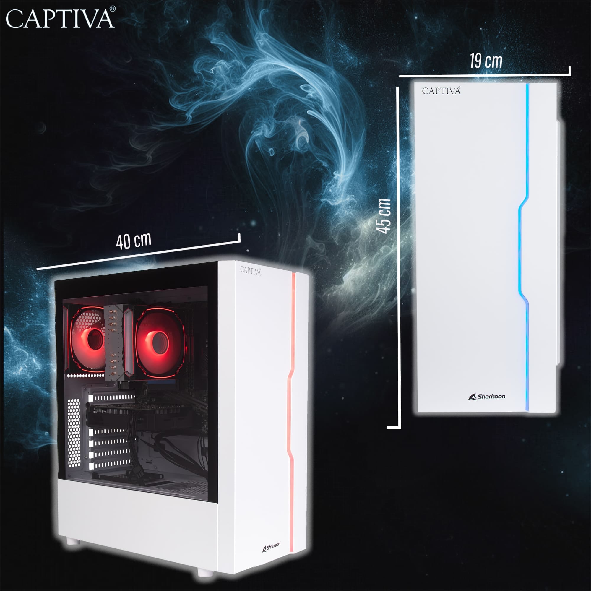 CAPTIVA Gaming-PC-Komplettsystem »Advanced Gaming I86-160 TFT Bundle«, (Packung, 4 St.)