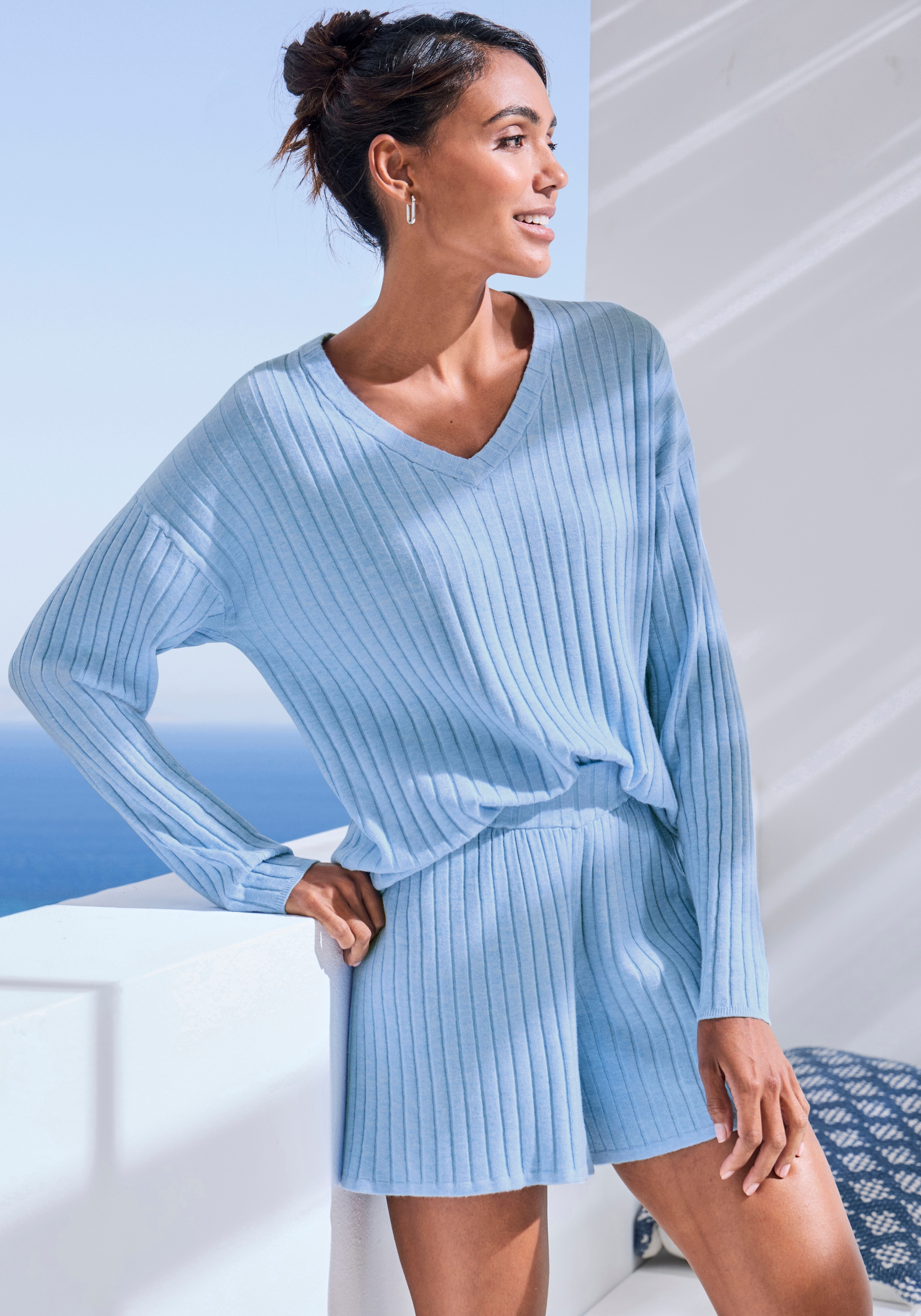French Connection Strickpullover, mit V-Ausschnitt, Loungewear