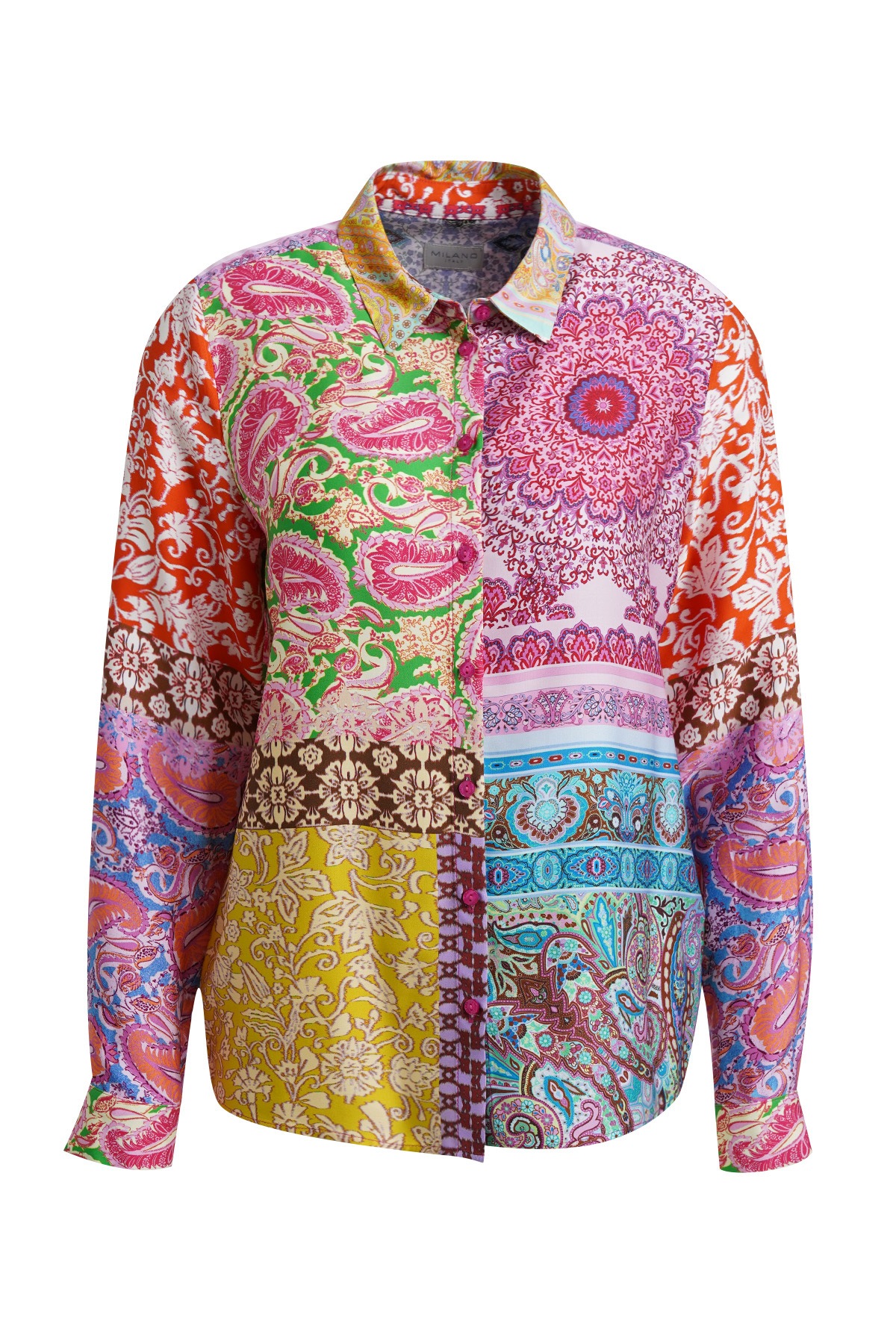 Milano Italy Langarmbluse mit All Over Print