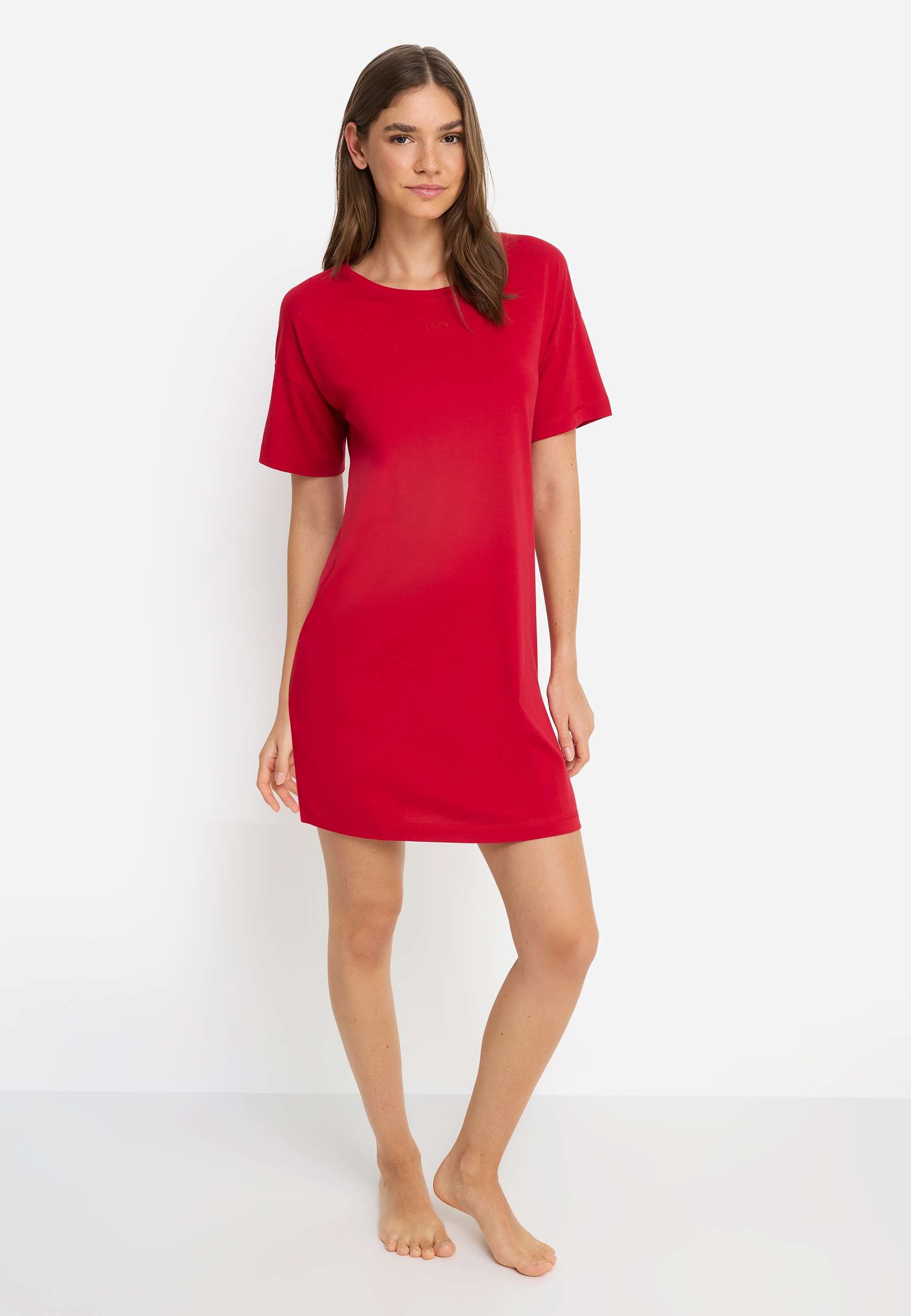 LSCN by LASCANA Nachthemd 1 tlg. tlg. in lässiger Weite günstig online kaufen