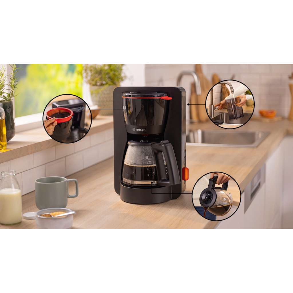 BOSCH Filterkaffeemaschine »MyMoment TKA3M133«, 1,25 l Kaffeekanne, Papierfilter, 1x4