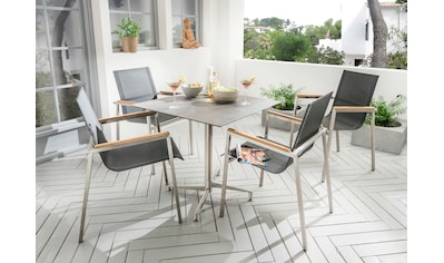 Destiny Garten-Essgruppe »Altos II«, (Set), Sessel taupe mit Loft Tisch 80 x 80 cm,... kaufen
