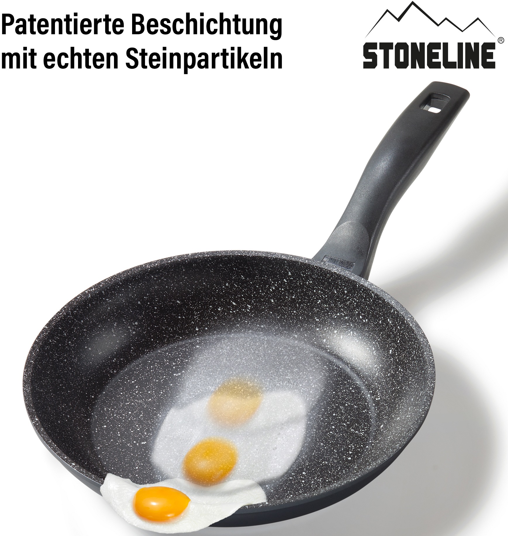 STONELINE Bratpfanne, Aluminium, (1 tlg.), STONELINE®- Keramikbeschichtung, Induktion