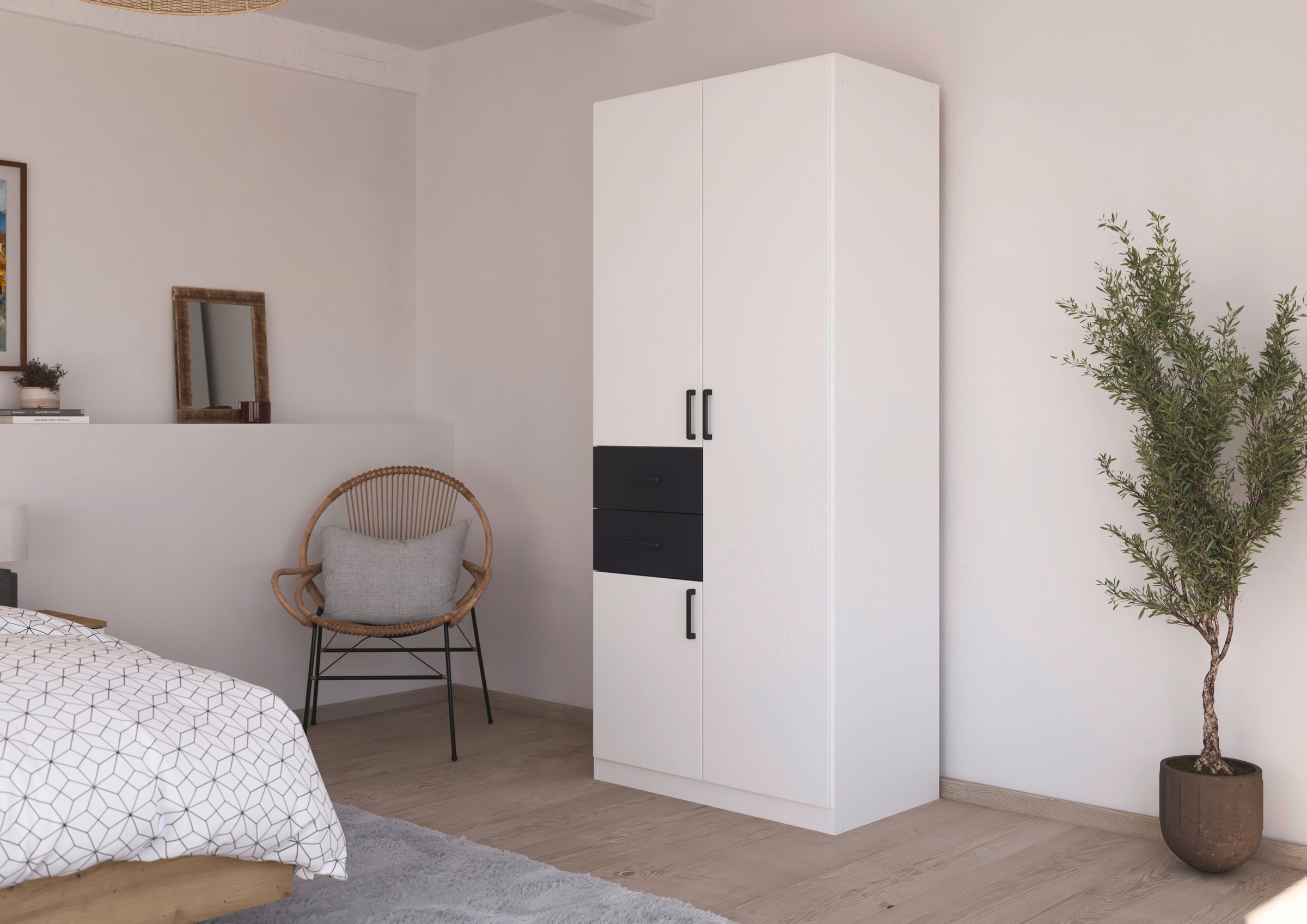 rauch Drehtürenschrank "Kleiderschrank Schrank Garderobe MAIKA mit Dekor-Fr günstig online kaufen