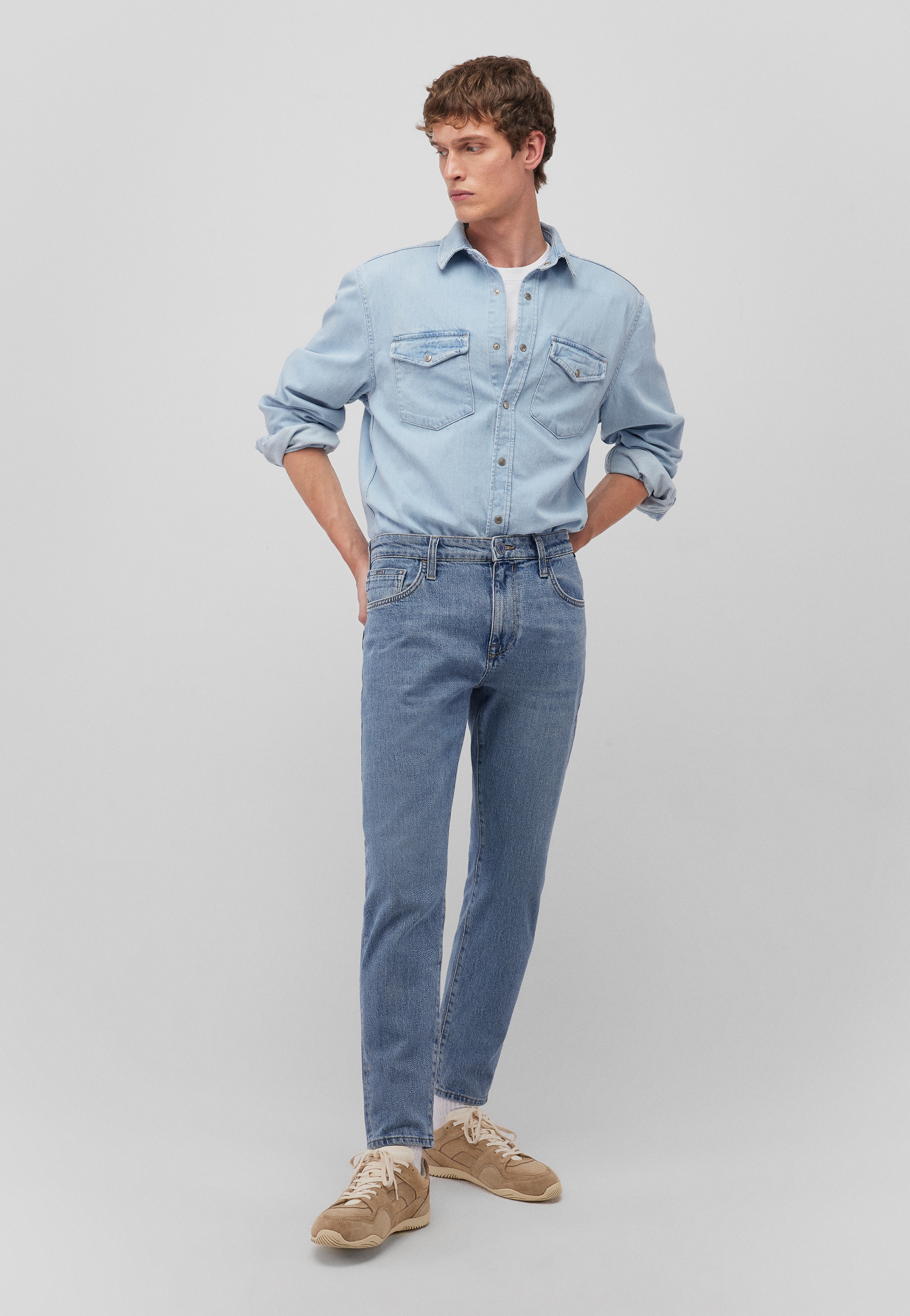 Mavi Jeanshemd "TED", Classic Denim Shirt günstig online kaufen