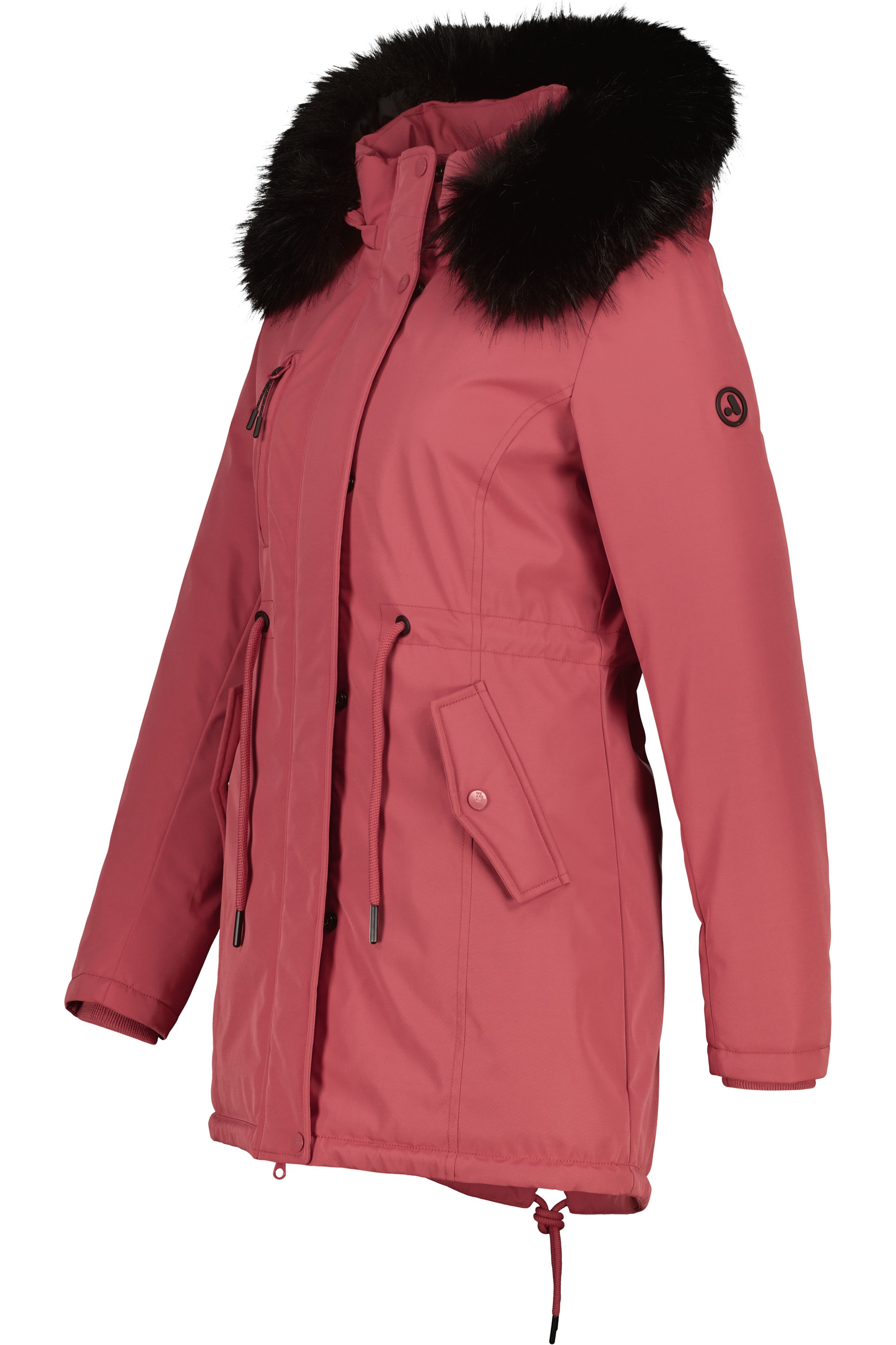 Alife & Kickin Winterjacke »Damen KierseyAK A«, Kurzer Mantel mit weichem Teddy-Innenfutter und abnehmbarer Kapuze