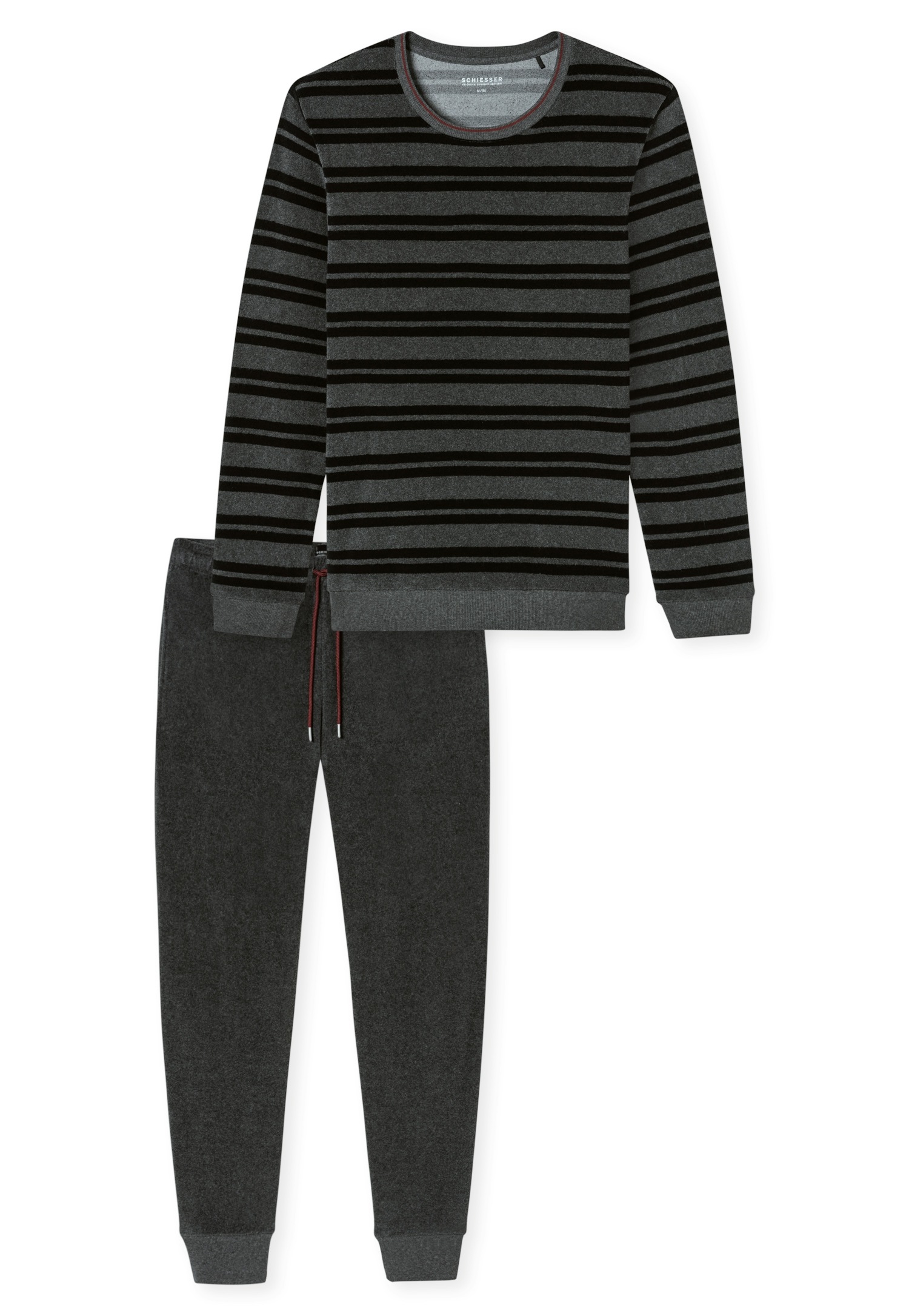 Schiesser Schlafanzug "Casual Nightwear" 2 tlg. Rundhalsausschnitt, Bindeba günstig online kaufen