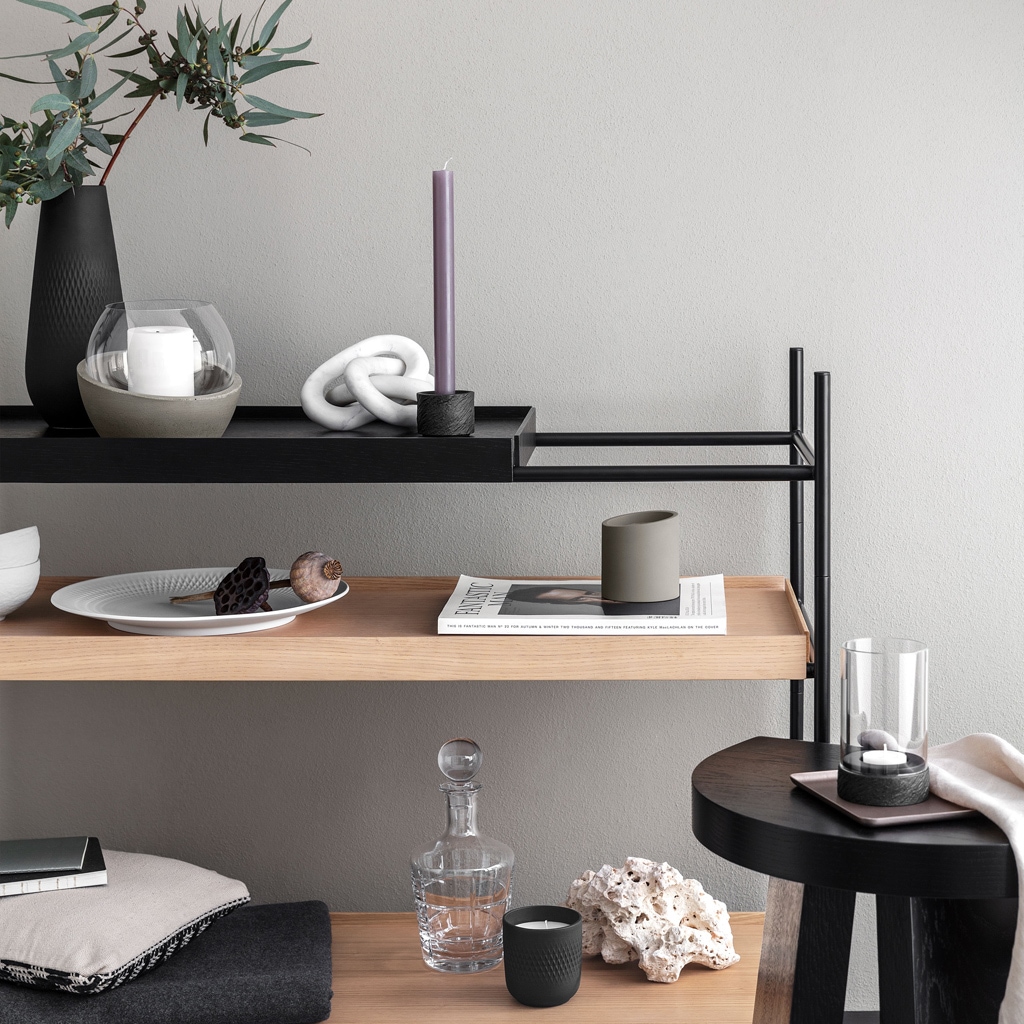 Villeroy & Boch Kerzenhalter »Kerzenhalter Manufacture Rock Home ø 6,3 cm schwarz«