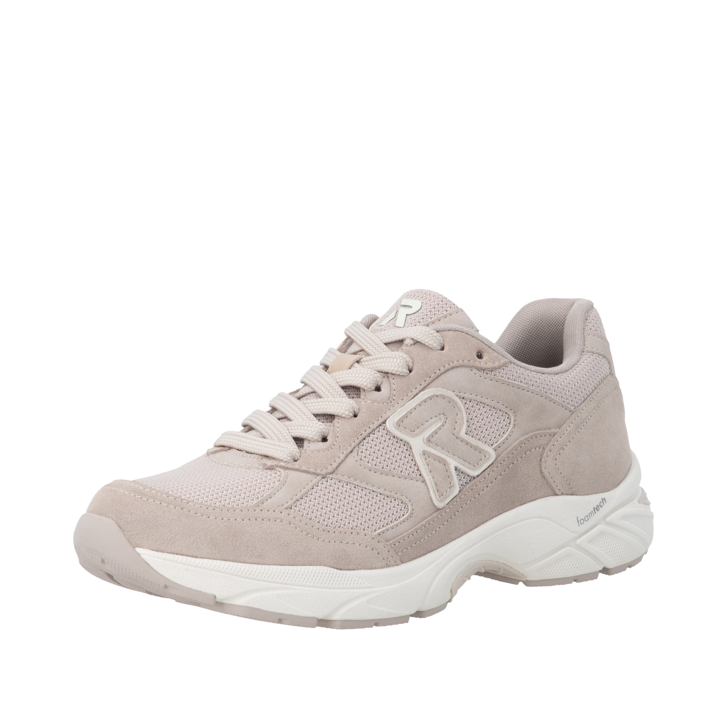 RIEKER Sport Sneaker Halbschuh, Schnürschuh mit Logoemblem und Wechselfußbett