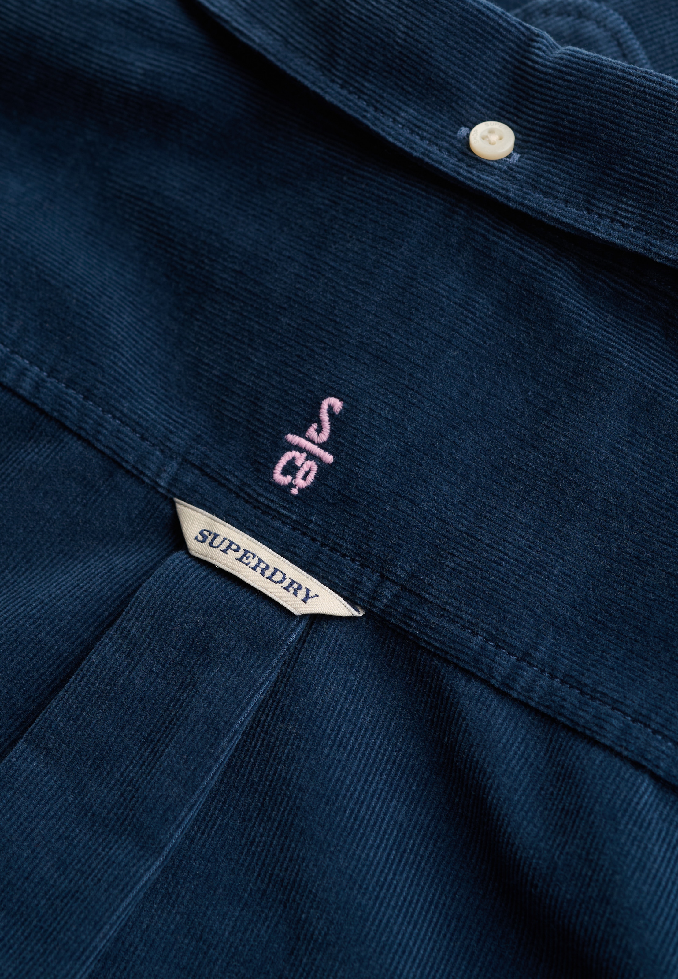 Superdry Hemdbluse »NEEDLE CORD BD L/S SHIRT« Baumwolle, slim fit, aus feinem Cord