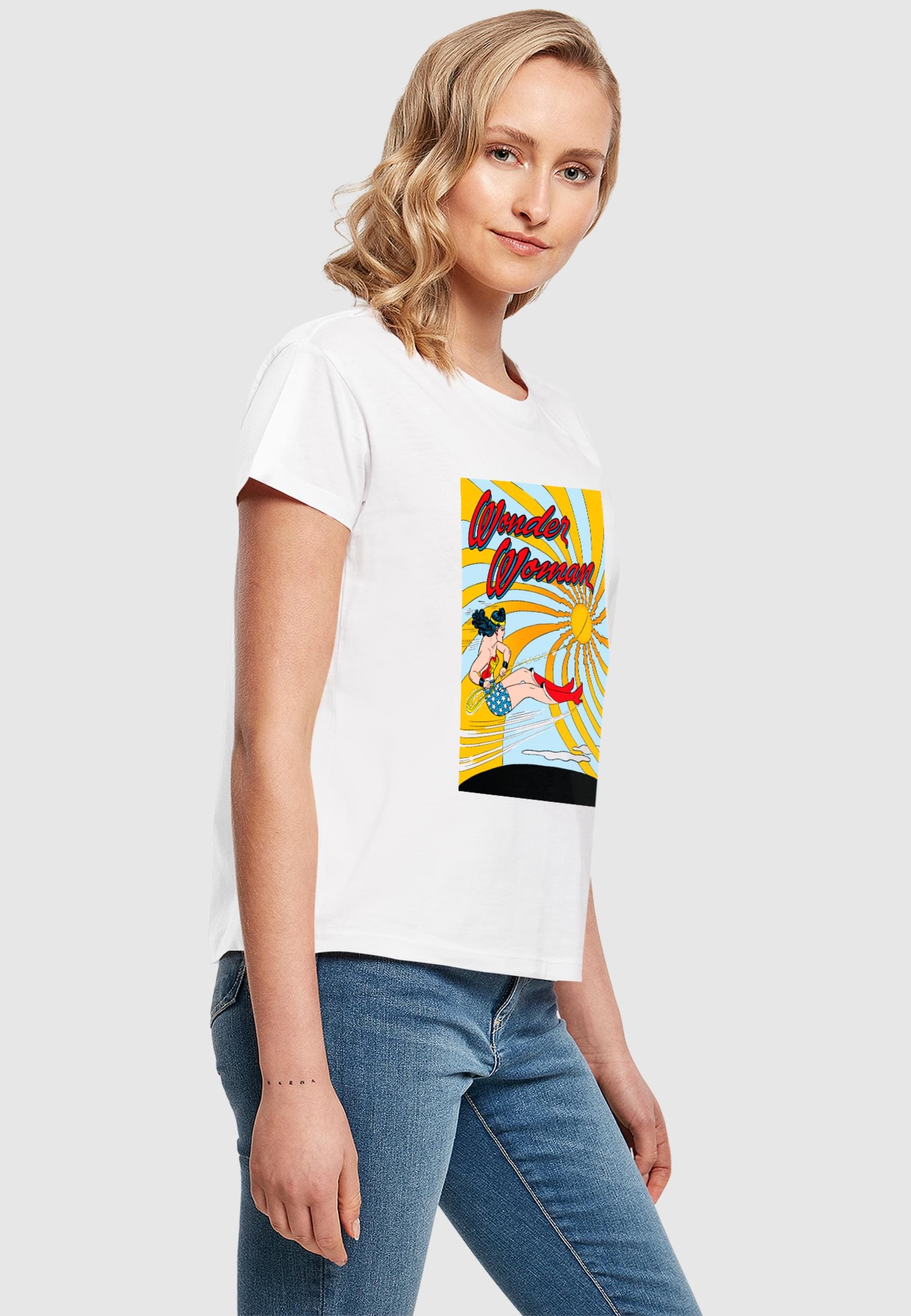 Merchcode T-Shirt »Merchcode Ladies - Wonder Woman Flying - T-Shirt«, (1 tlg.)