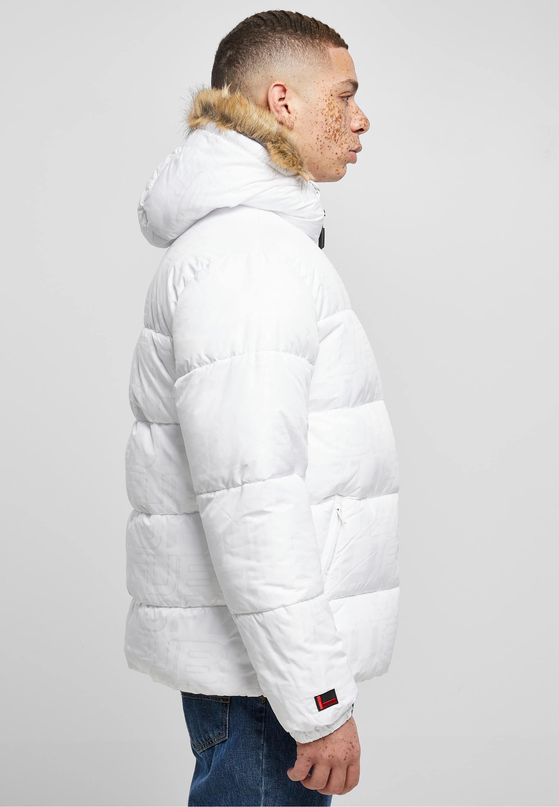 Fubu Winterjacke »Fubu Herren FM224-039-1 FUBU Corporate AOP Puffer Jacket«, (1 St.), mit Kapuze