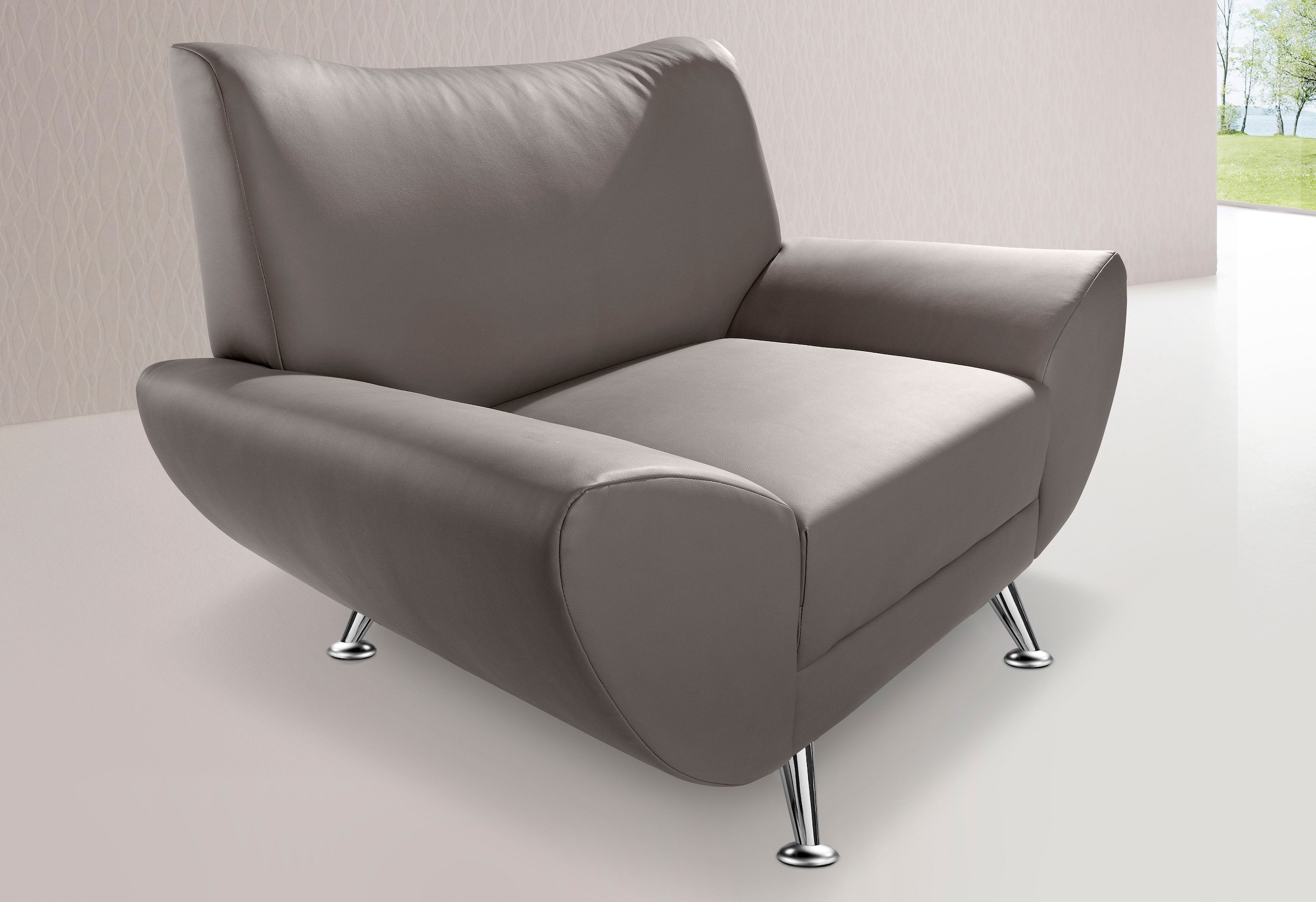 Home affaire Sessel "Saltare elegant und komfortabel, toller Designfuß, Breite 112cm"