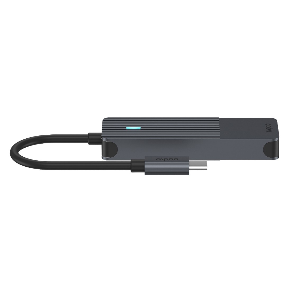 Rapoo USB-Adapter »UCH-4003 USB-C Hub, USB-C auf USB-A und USB-C, Grau« USB-C zu USB 3.2 Gen 1 Type A | USB-C 17 cm