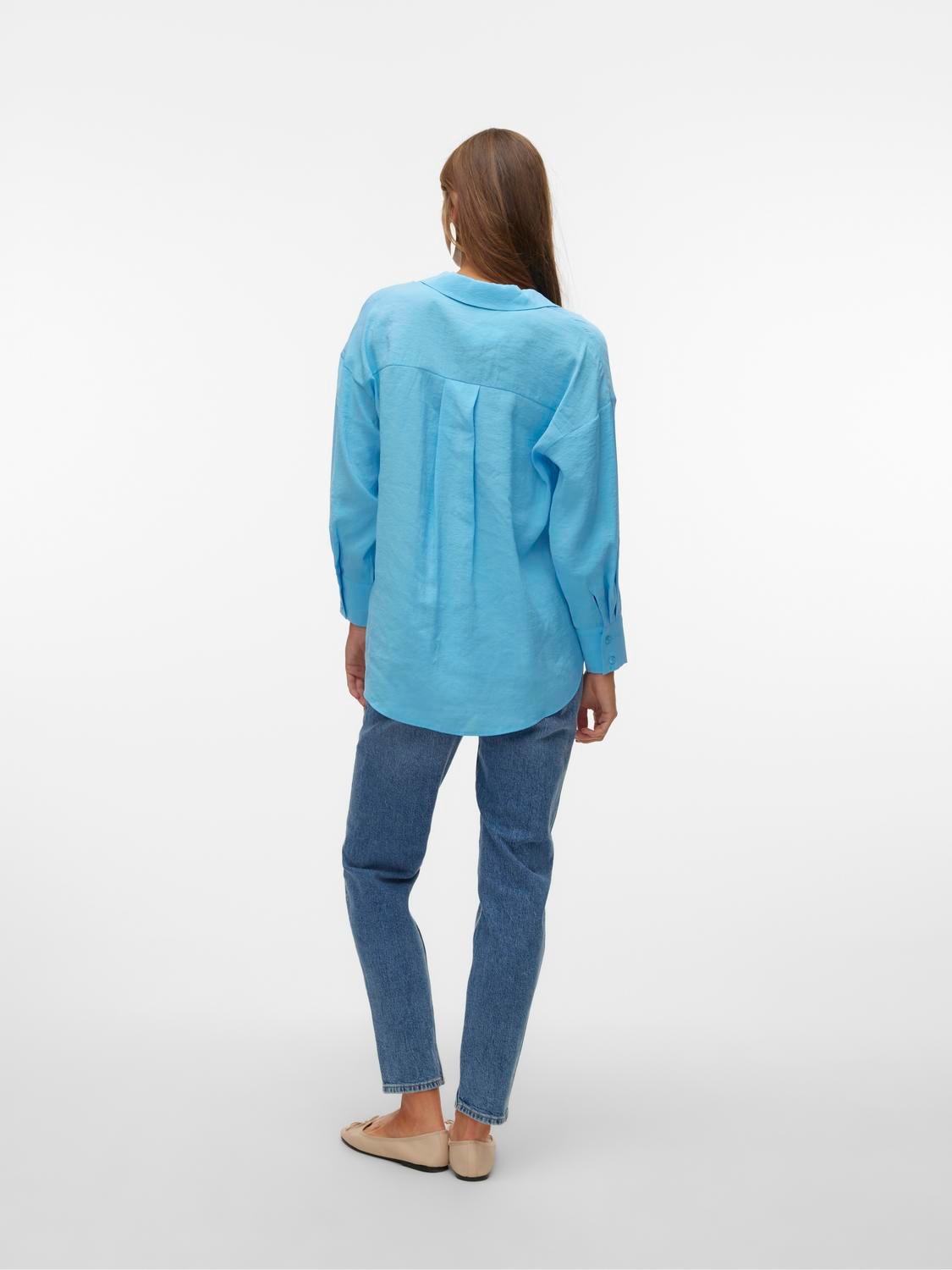 Vero Moda Hemdbluse "VMQUEENY LS OVERSIZE SHIRT WVN GA NOOS" günstig online kaufen