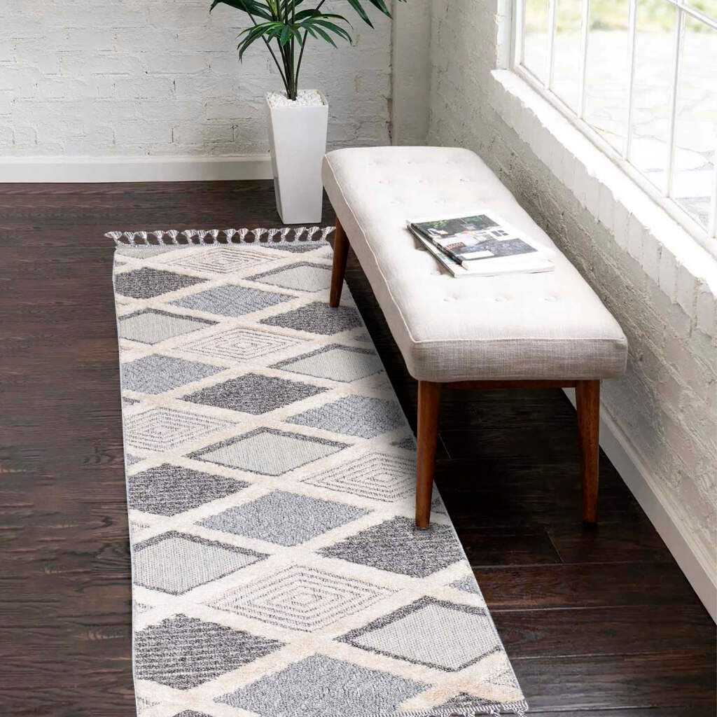 Carpet City Hochflor-Teppich "Valencia 731" rechteckig 20 mm Höhe Läufer, B günstig online kaufen