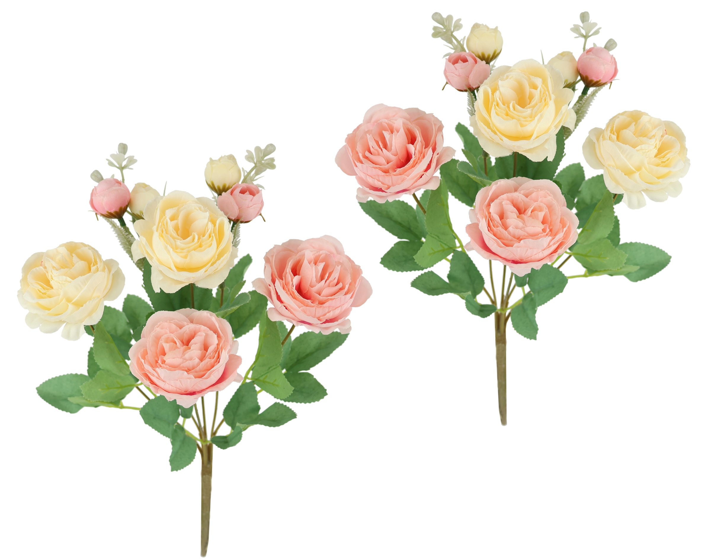 I.GE.A. Kunstblume "Künstlicher Rosenstrauß" 2er Set Hochwertige Kunstrosen günstig online kaufen