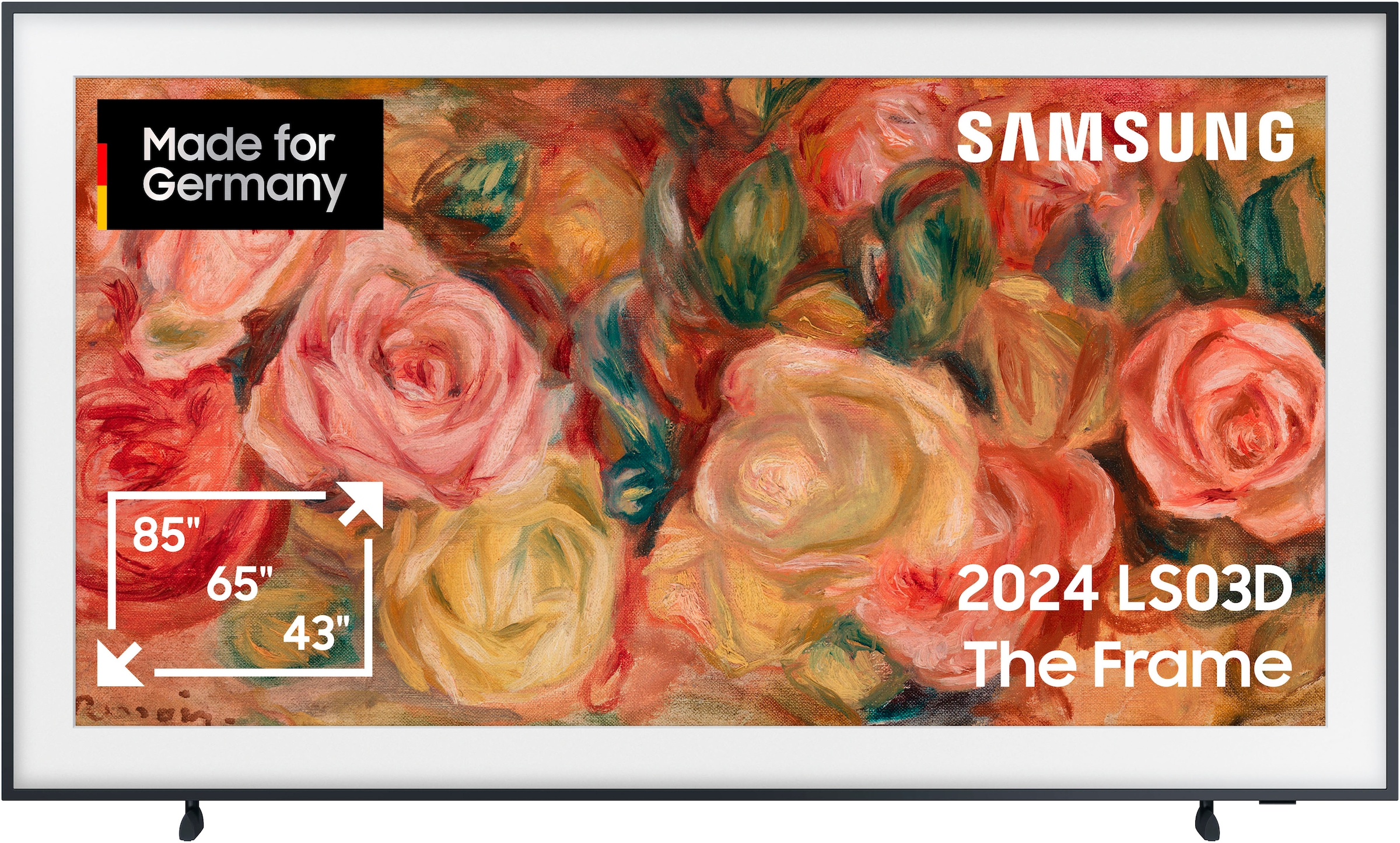 Samsung QLED-Fernseher »GQ85LS03DAU«, 4K Ultra HD, Smart-TV, The Frame, Mattes Display, Art Mode, Austauschbare Rahmen, Dolby Atmos