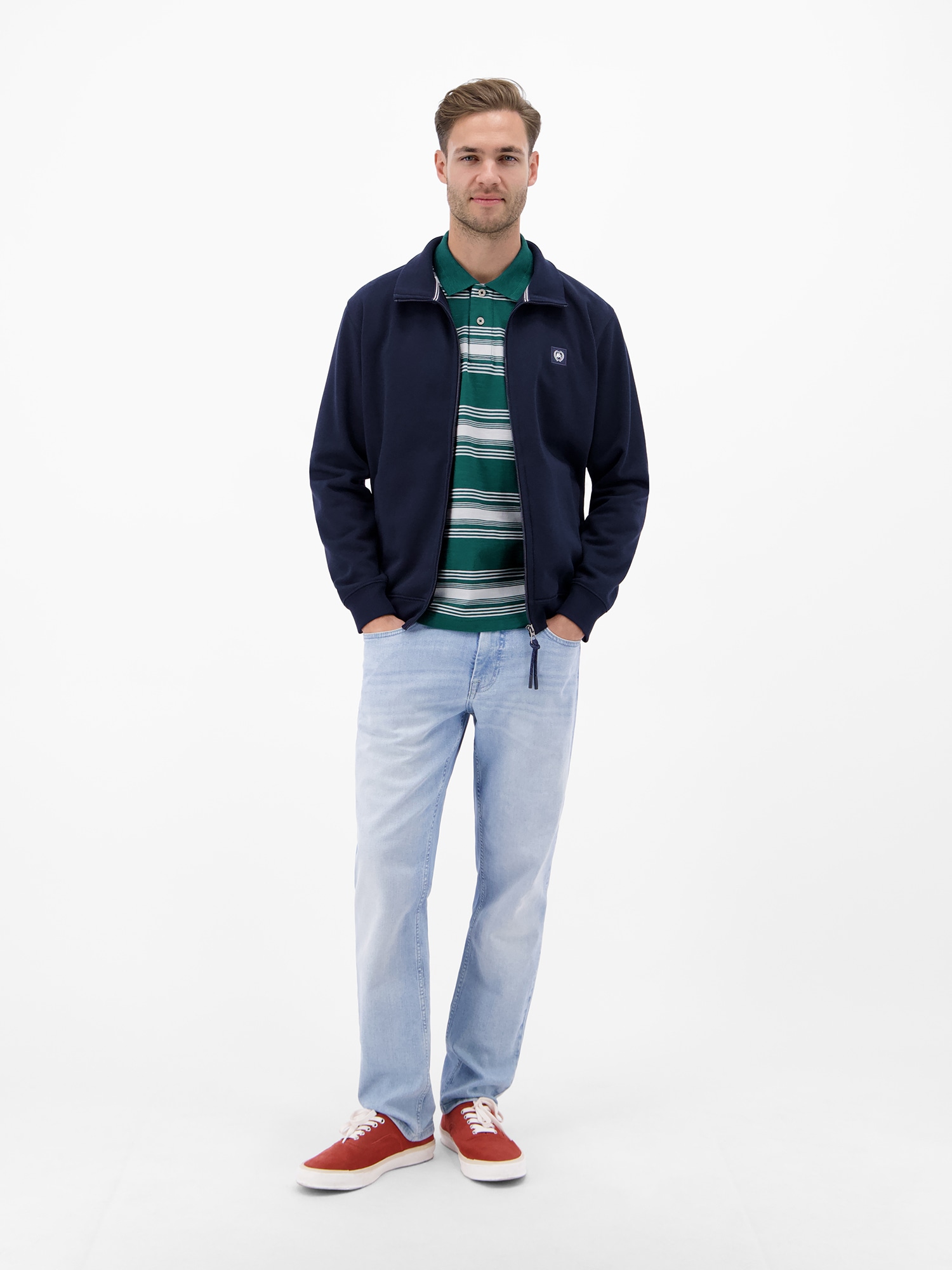 LERROS Poloshirt »Gestreiftes Poloshirt aus 100% Baumwolle«