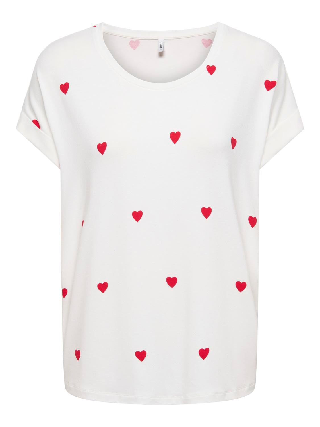 ONLY Kurzarmshirt »ONLMOSTER S/S AOP TOP CS JRS« Viskosemischung, regular fit, Rundhals