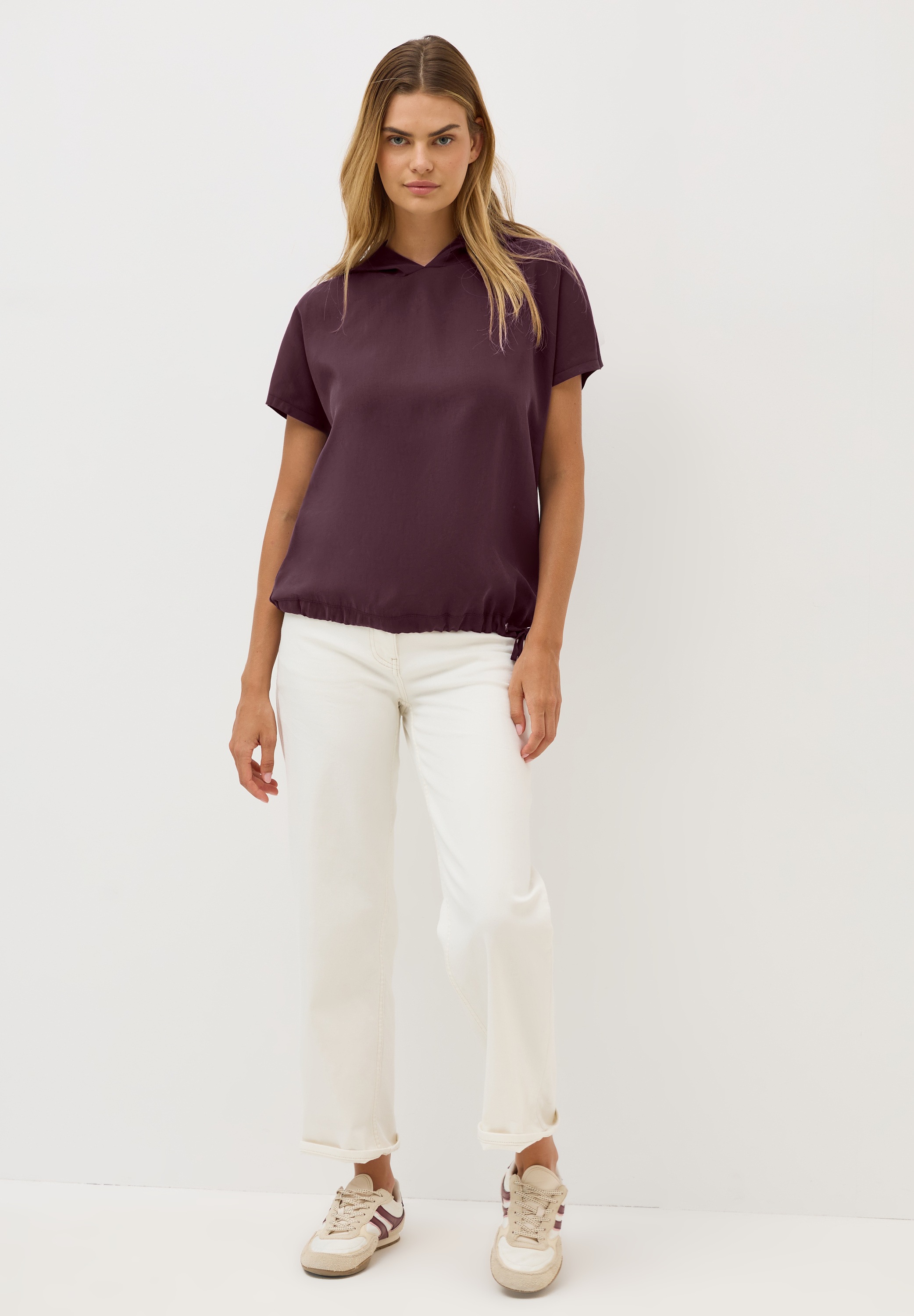 Cecil Kapuzenshirt, aus softem Materialmix