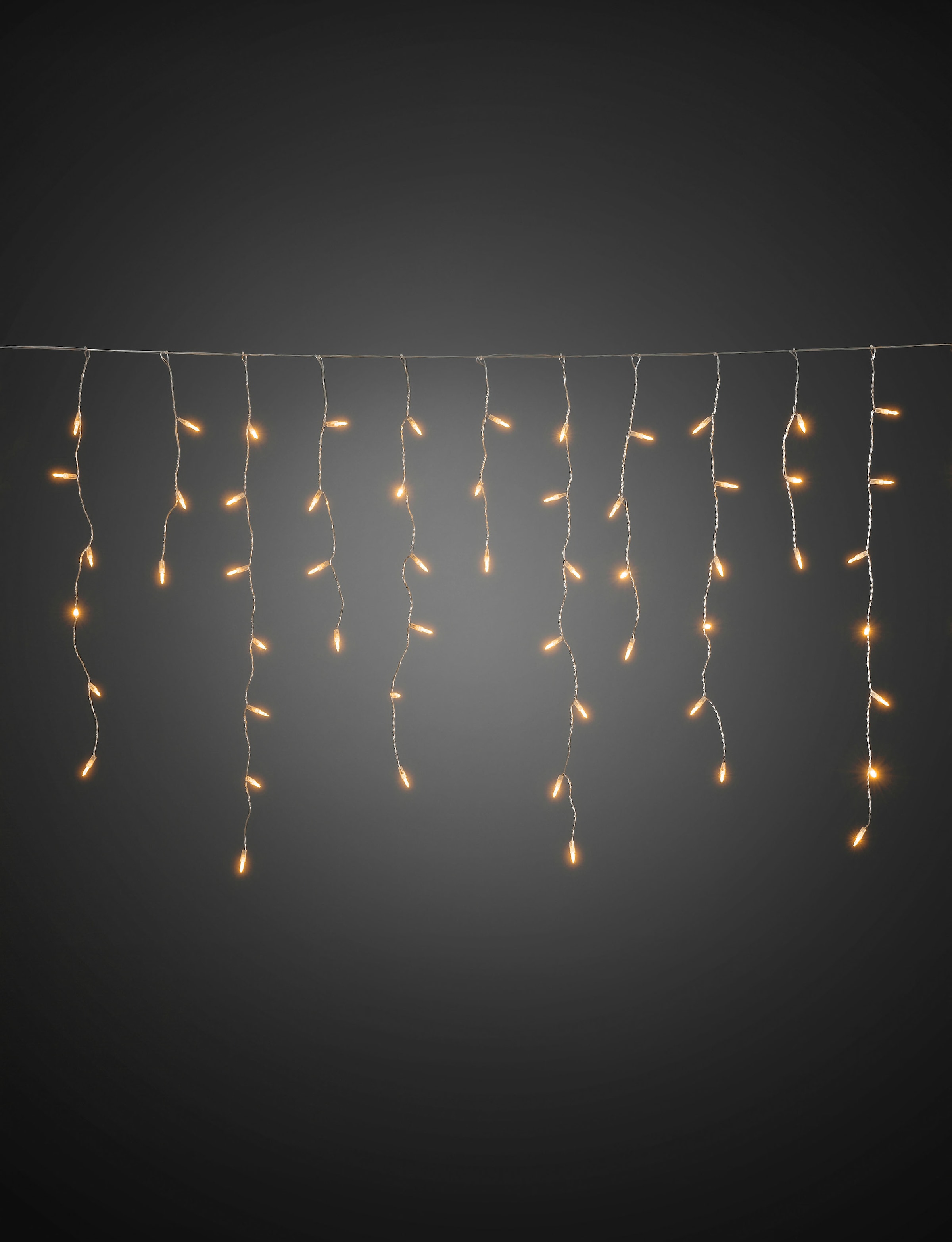 KONSTSMIDE LED-Lichtervorhang »Weihnachtsdeko Dioden BAUR aussen«, Lichtervorhang, 96 bestellen Eisregen St.-flammig, 96 | LED bernsteinfarbene