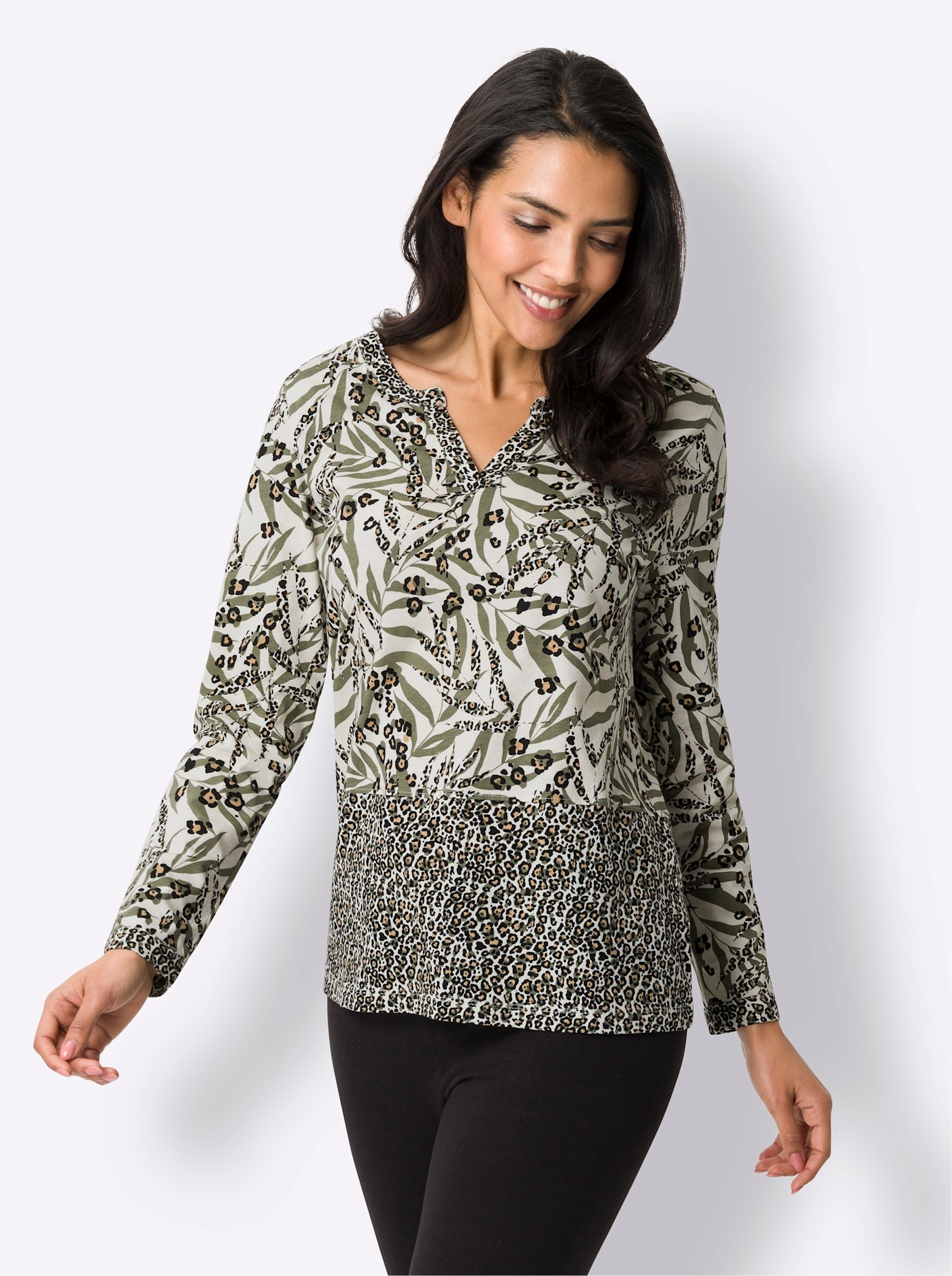 Langarmshirt "Freizeitshirt", 1 Stk. günstig online kaufen